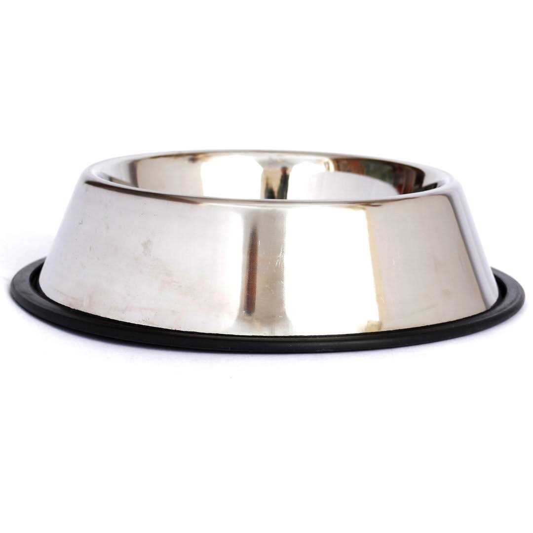 Iconic Pet 2 pack Stainless Steel Non-Skid Pet Bowl For Dog Or Cat