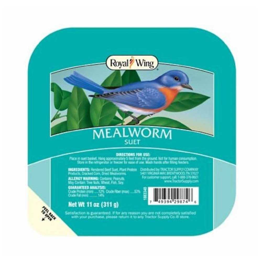 Royal Wing Mealworm Suet Wild Bird Food SKU 1883348