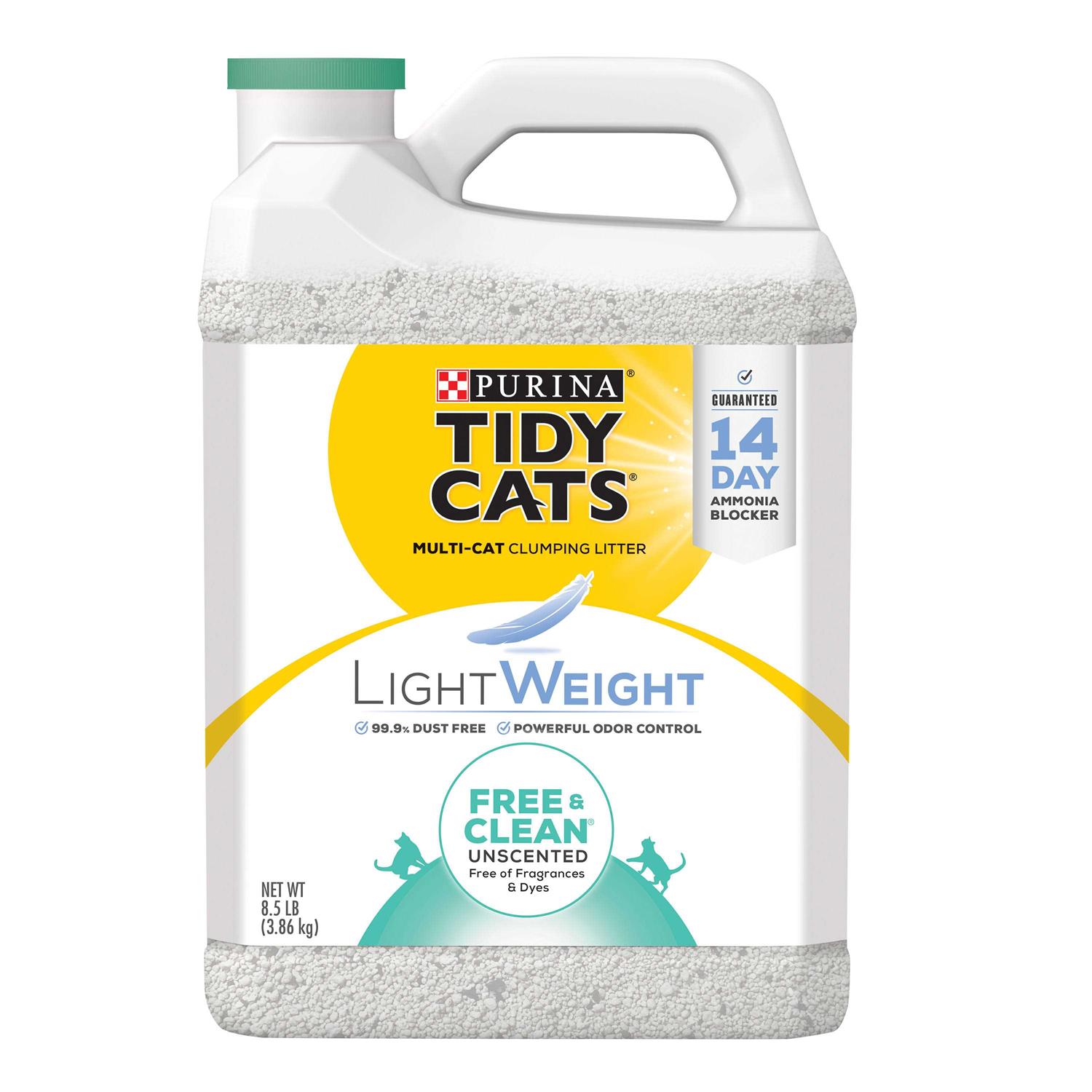 Purina Tidy Cats Low Dust LightWeight Free & Clean Unscented Multi Clumping Cat Litter