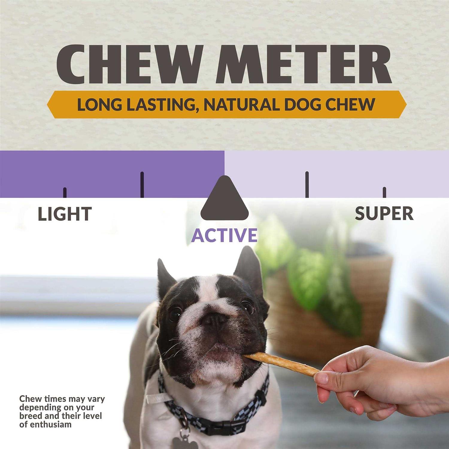 Wild Eats Beef Collagen Sticks for Dogs Long Lasting Dog Chews No Hide Dog Treat Bully Stick Rawhide Free