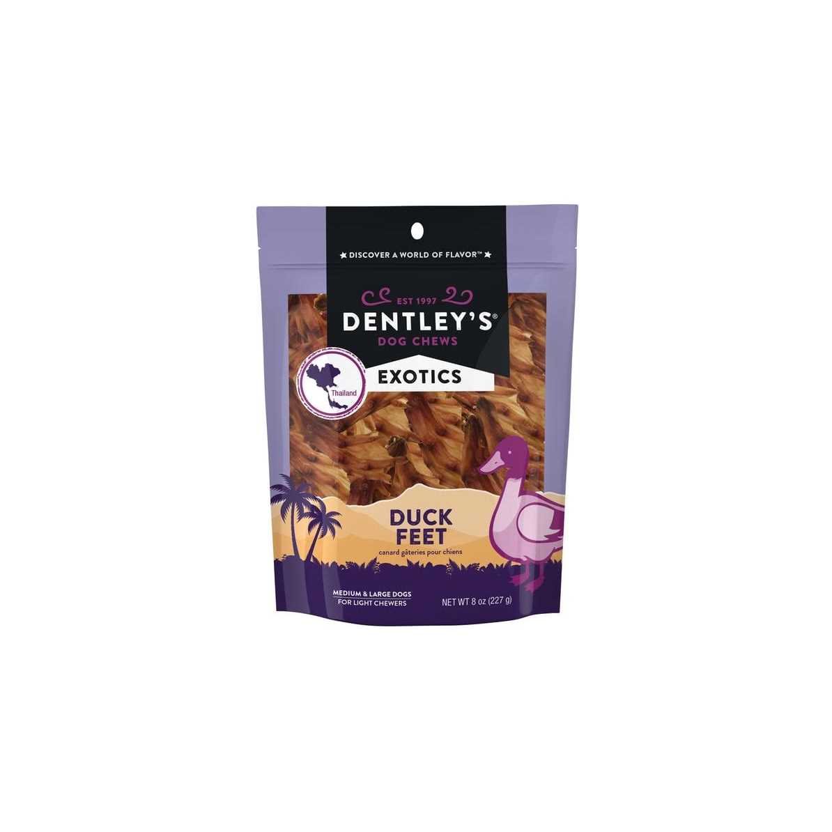 Dentley’s Exotics Duck Feet All Life Stage Dog Chews