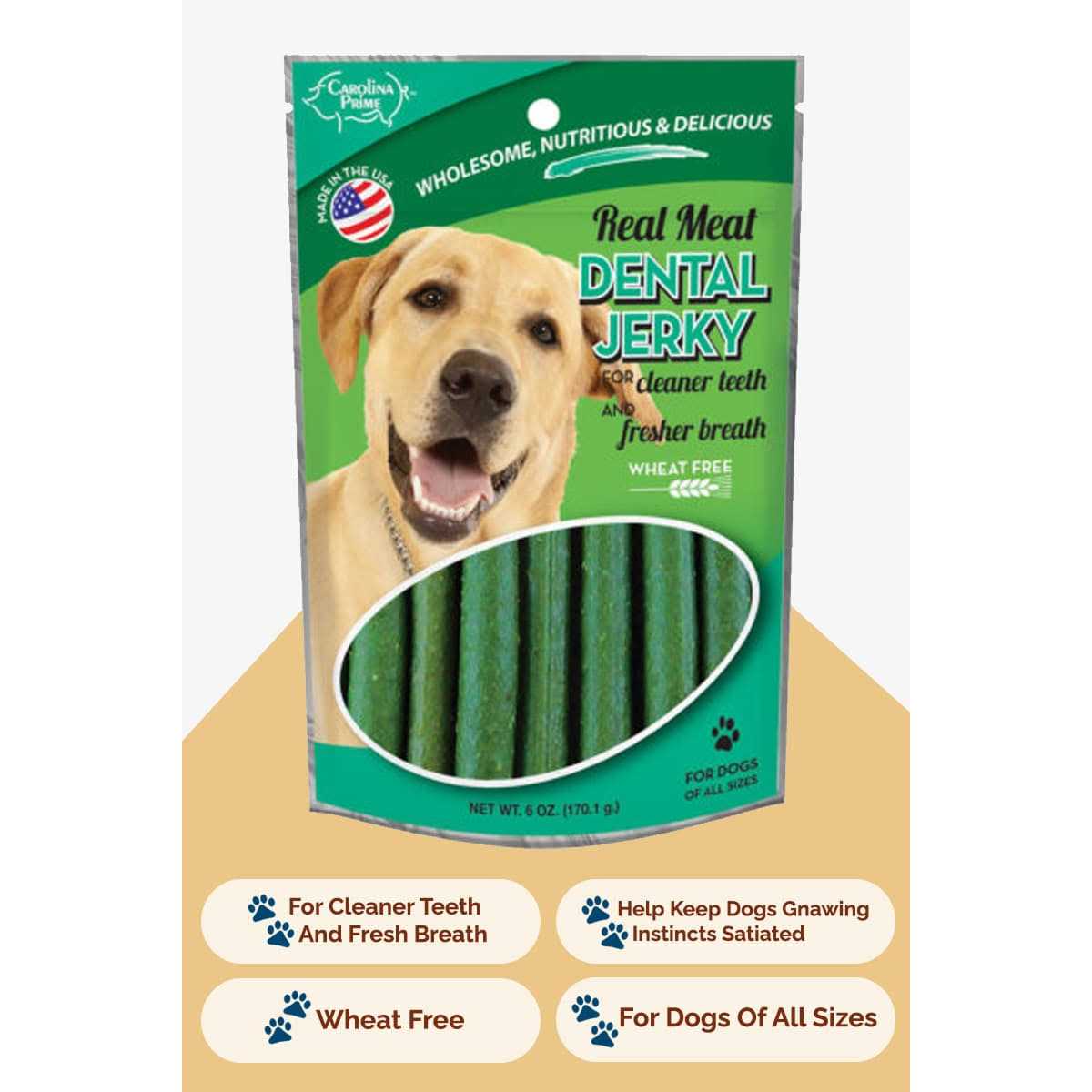 Carolina Prime Pet Dental Jerky Dog Treats