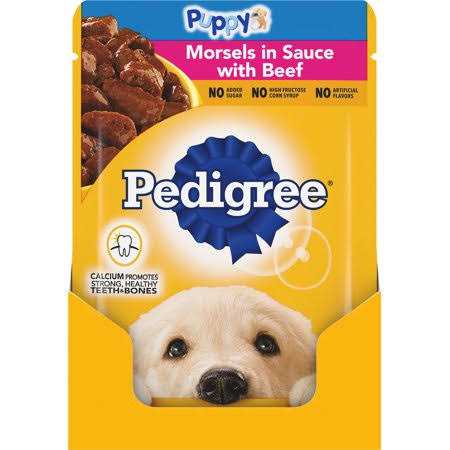 Pedigree Puppy Morsels in Sauce Chicken Wet Dog Food