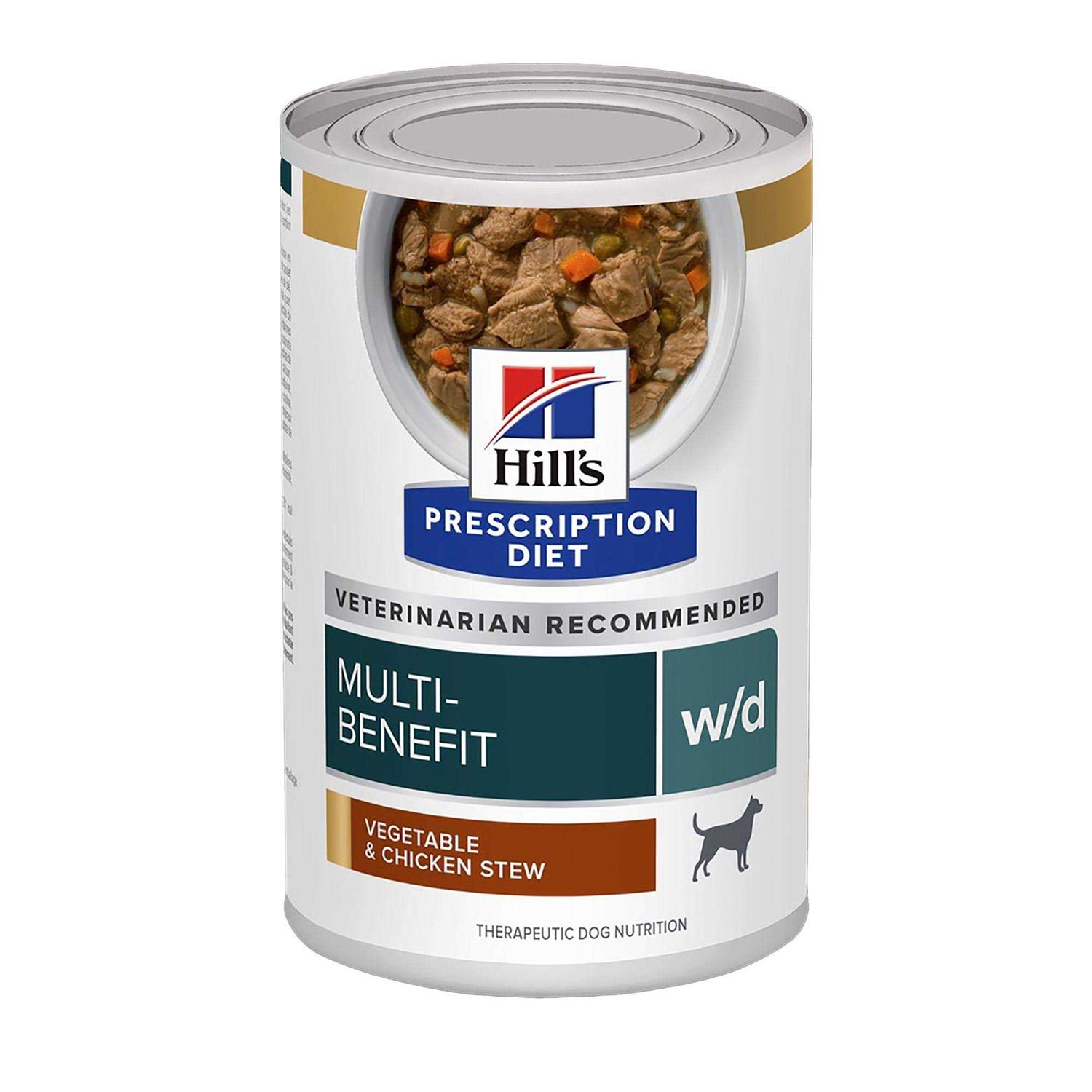 Hill’s Prescription Diet w/d Digestive/Weight/Glucose Management Vegetable & Chicken Stew Canned Dog Food