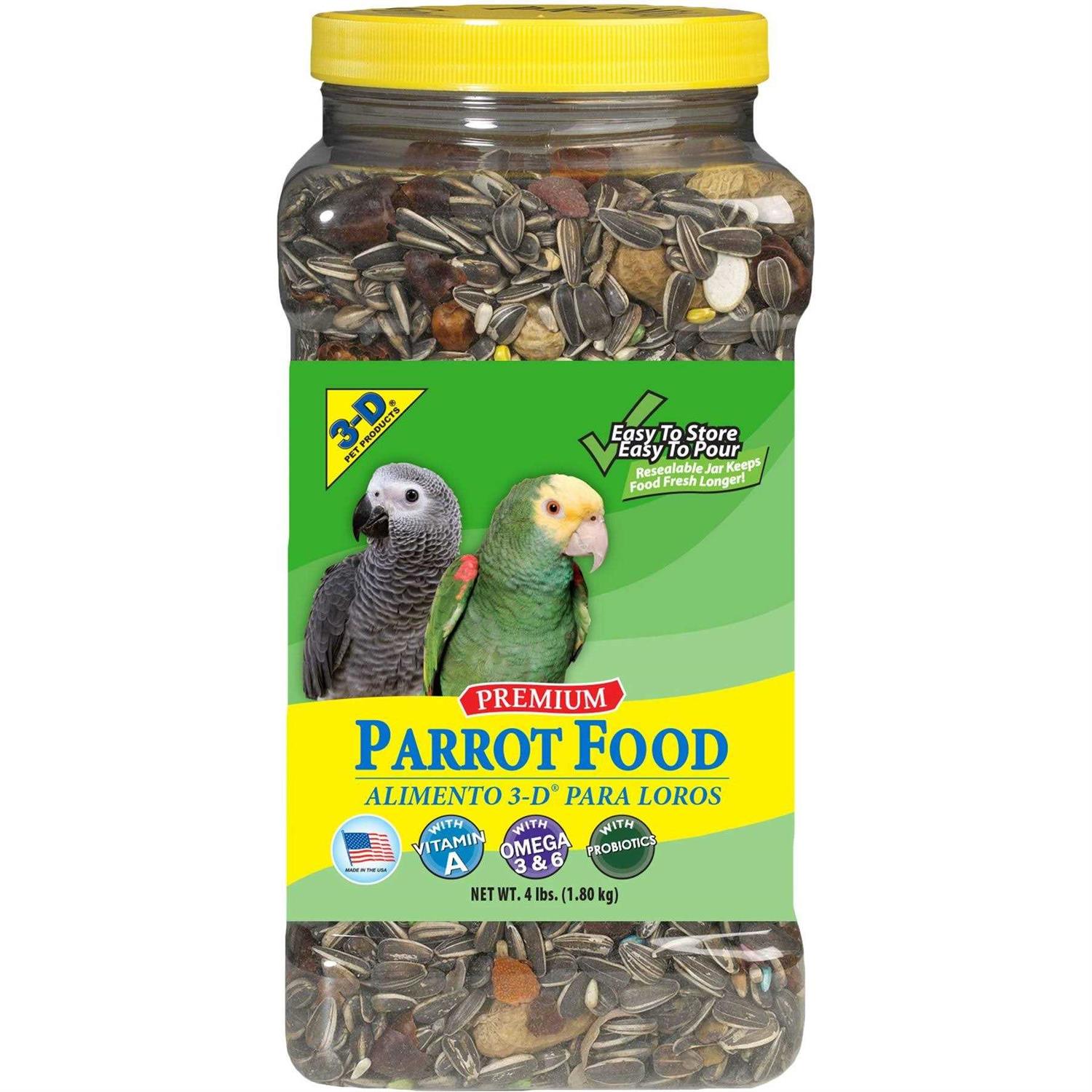 3-d Pet Products Premium Parrot Food