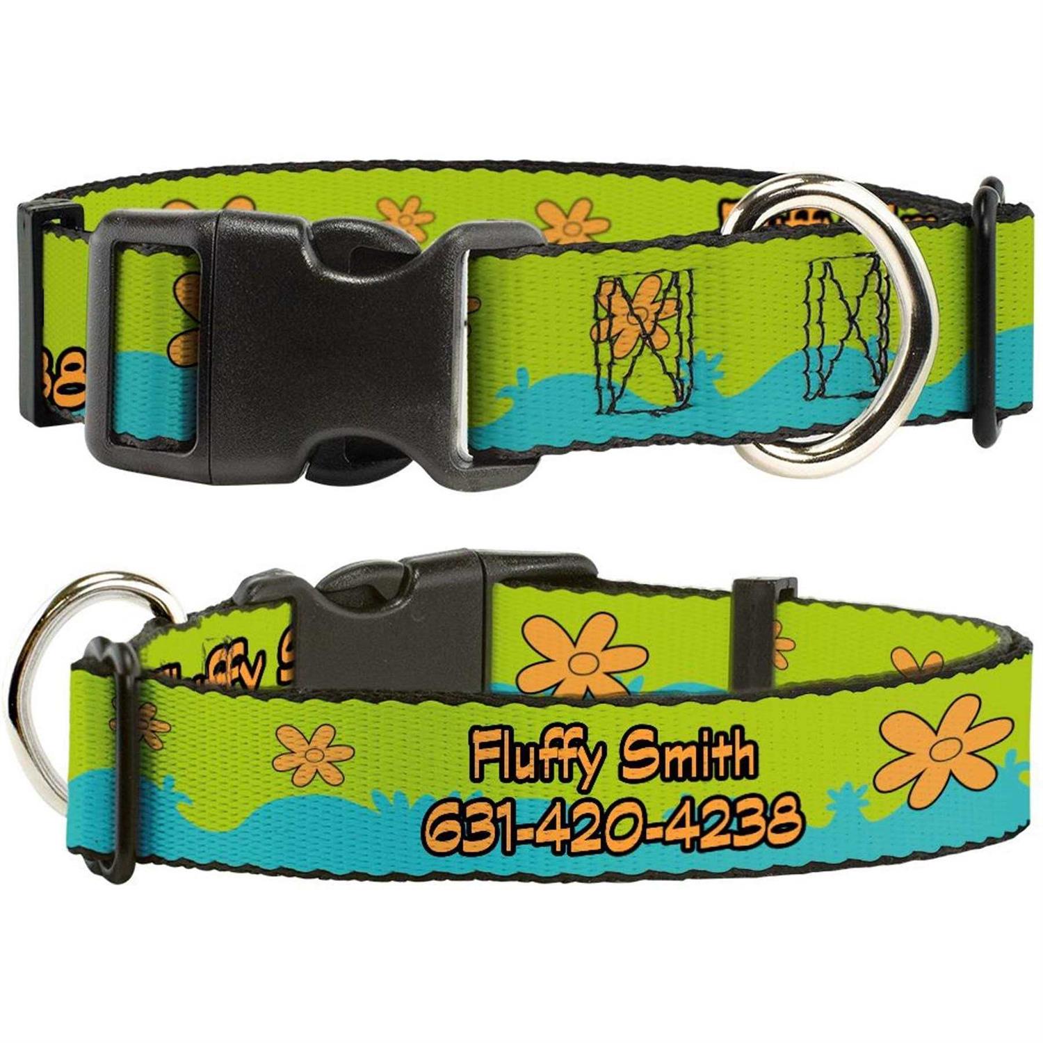 Buckle-Down Scooby Doo The Mystery Machine Paint Job Personalized Dog Collar