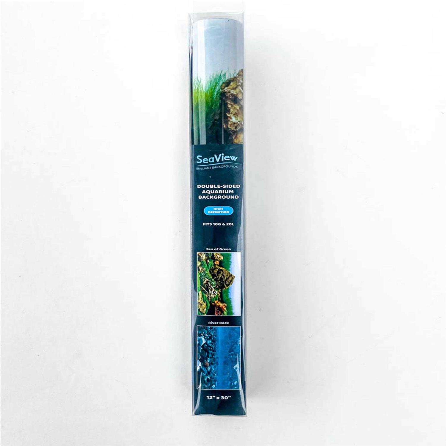 Seaview 10G-20L River Rock & Green Aquarium Background Decor