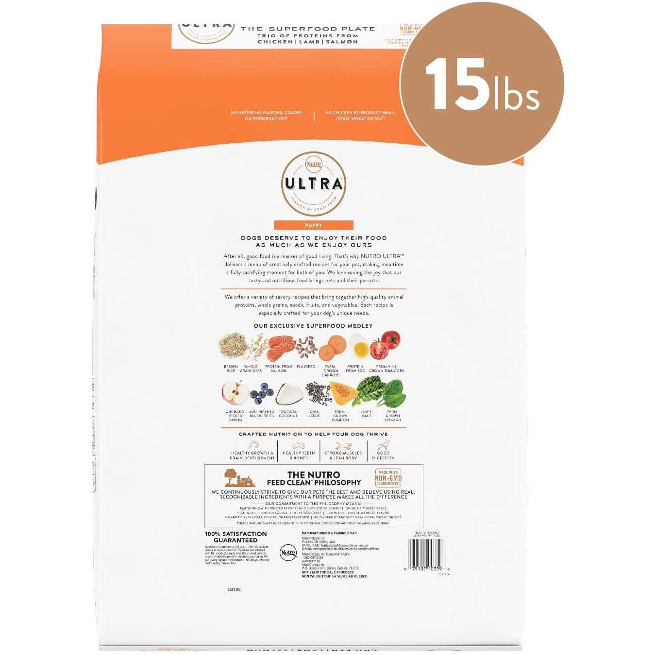 Nutro Products Ultra High Protein Puppy Dry Dog Food Chicken