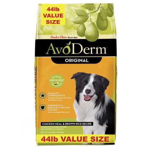 AvoDerm Natural Chicken Meal & Brown Rice Formula Adult Dry Dog Food