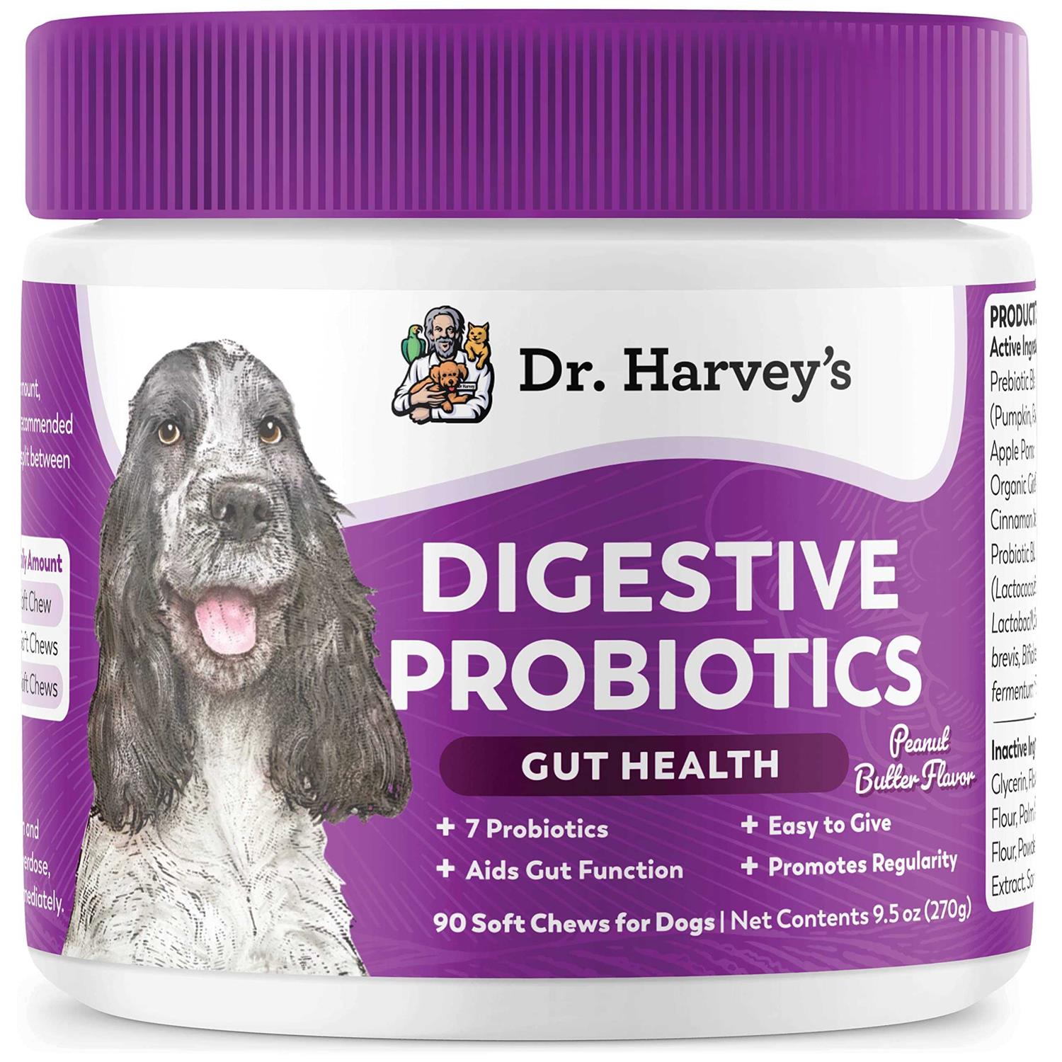 Dr. Harvey’s Digestive Probiotics Gut Health for Dogs Soft Chews