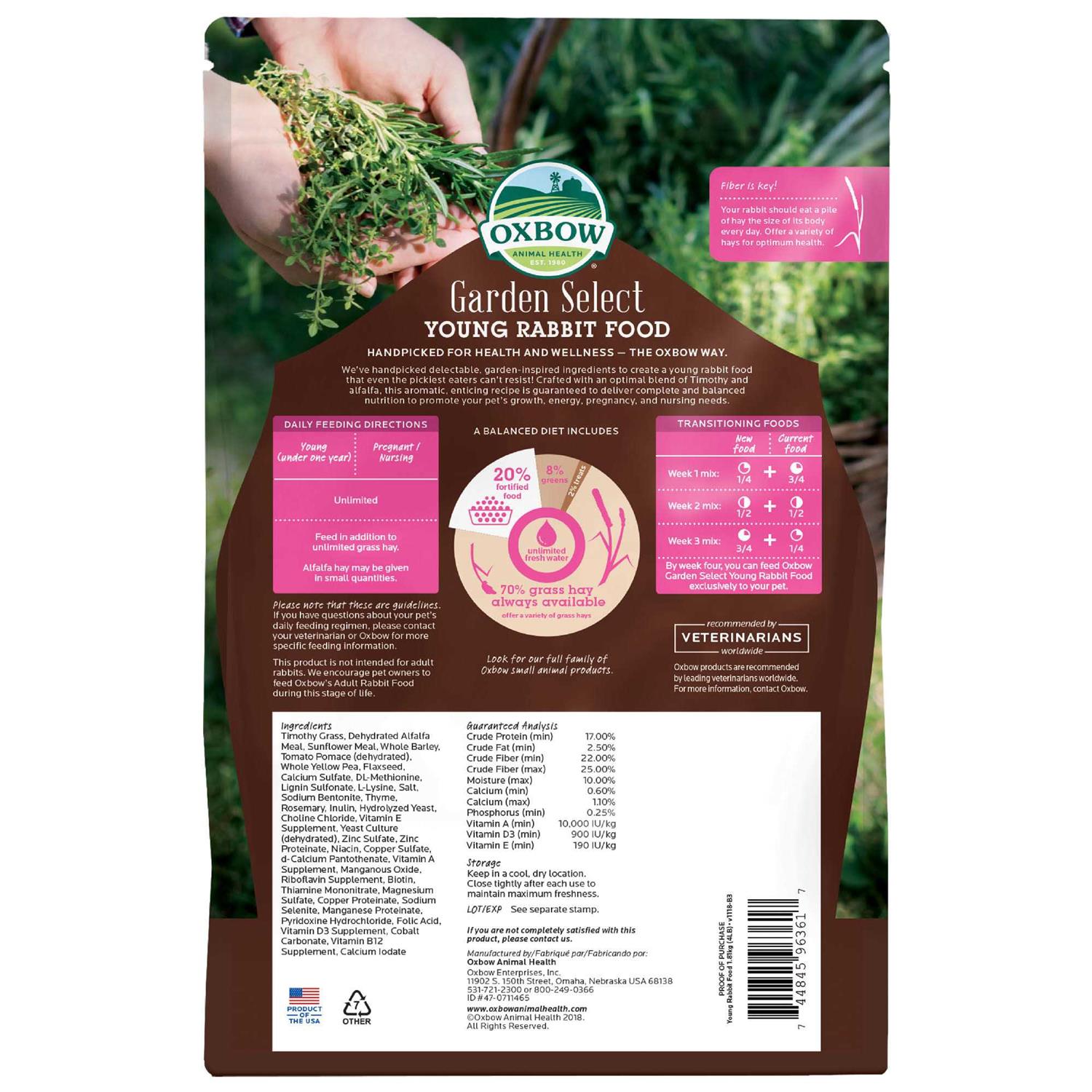 Oxbow Garden Select Young Rabbit Food