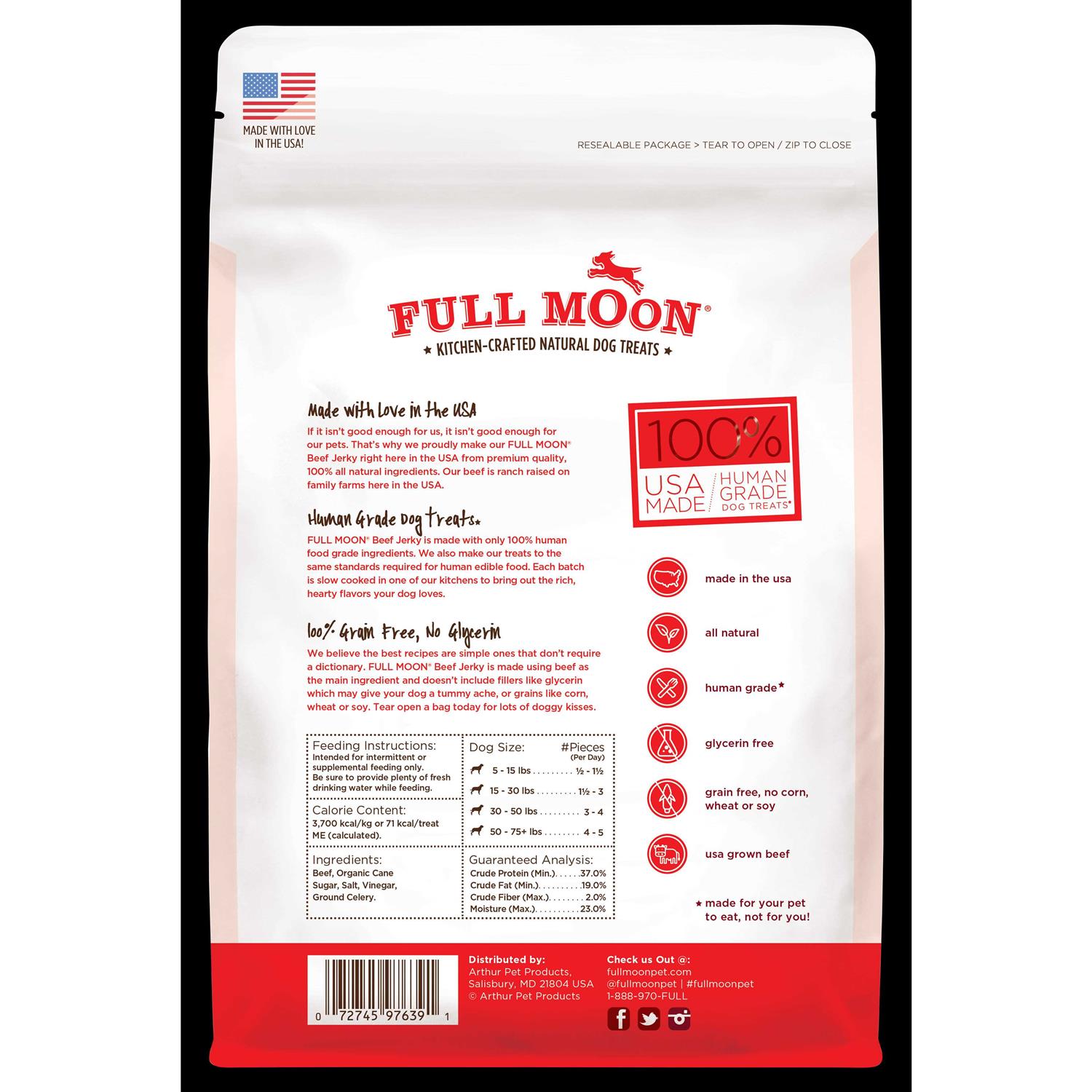 Full Moon Beef Jerky Dog Treats