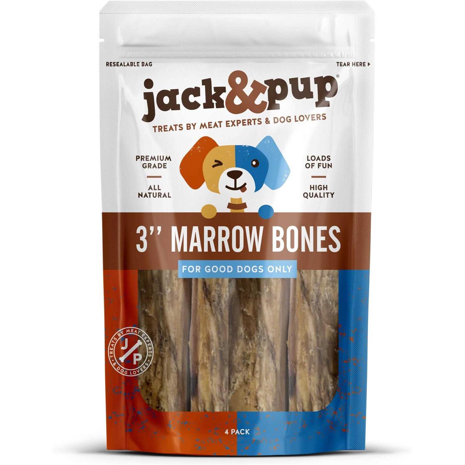 Jack & Pup Roasted Beef Marrow Bone Dog Treats