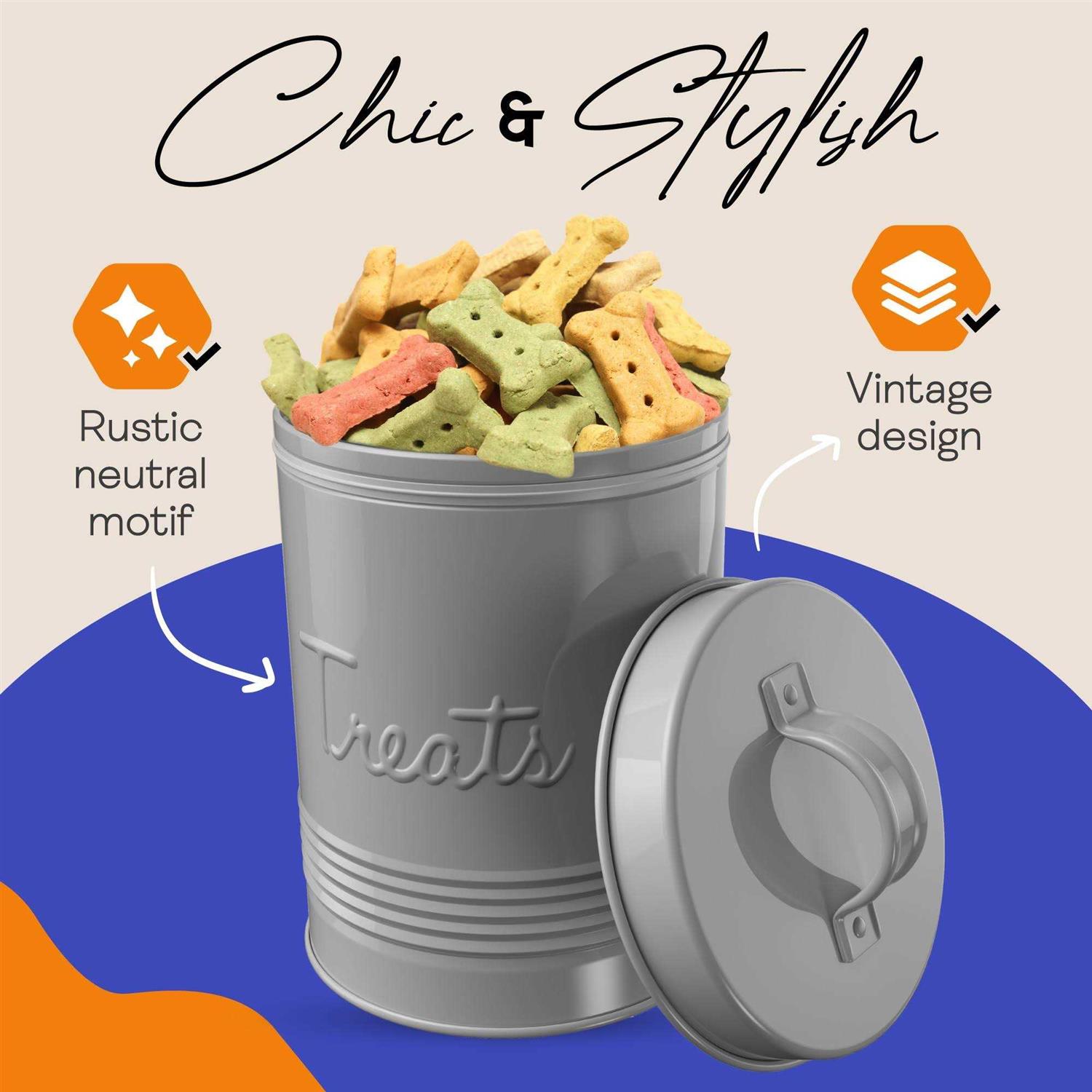 Amici Pet Retro Treats Storage Canister