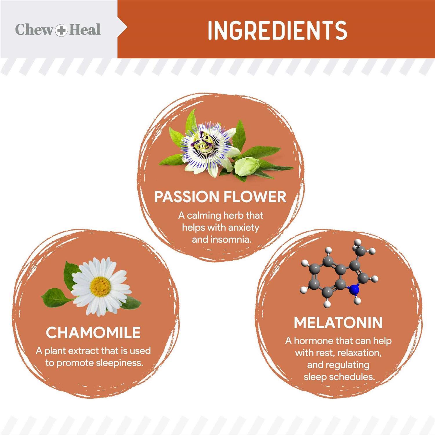 Chew + Heal Dogs Anxiety & Stress Calming Soft Chews