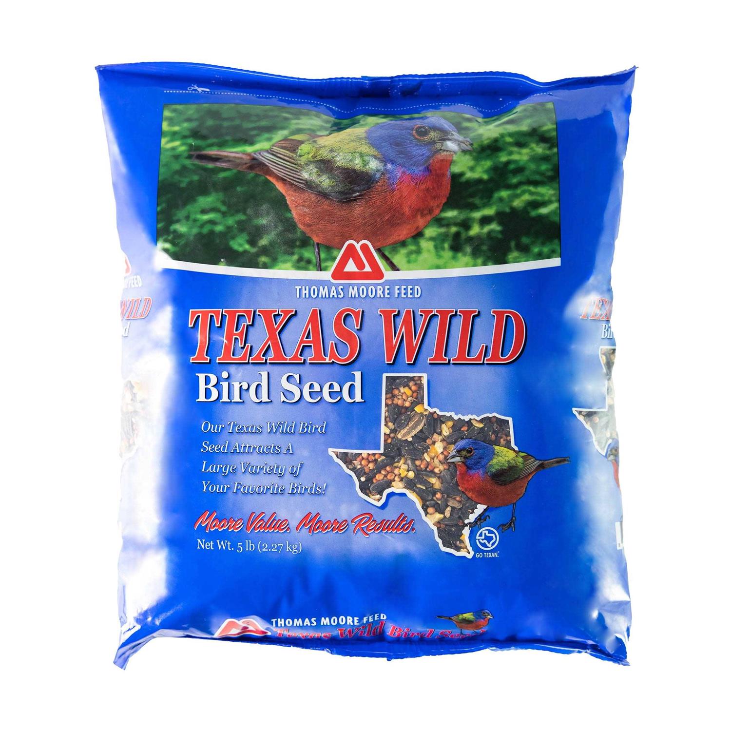 Thomas Moore Feeds Texas Wild Bird Seed and Feed