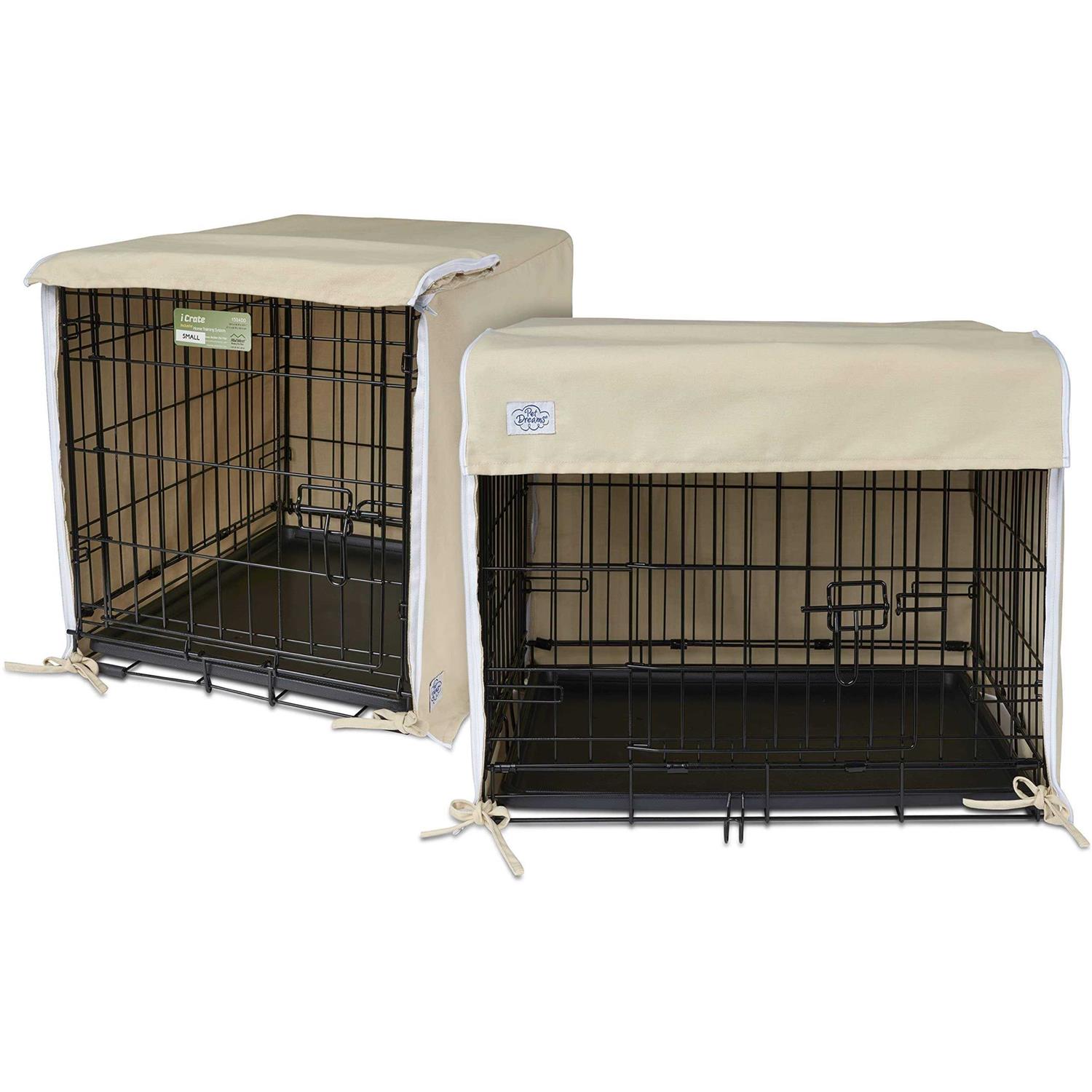 Pet Dreams Open Front Dog Crate Cover