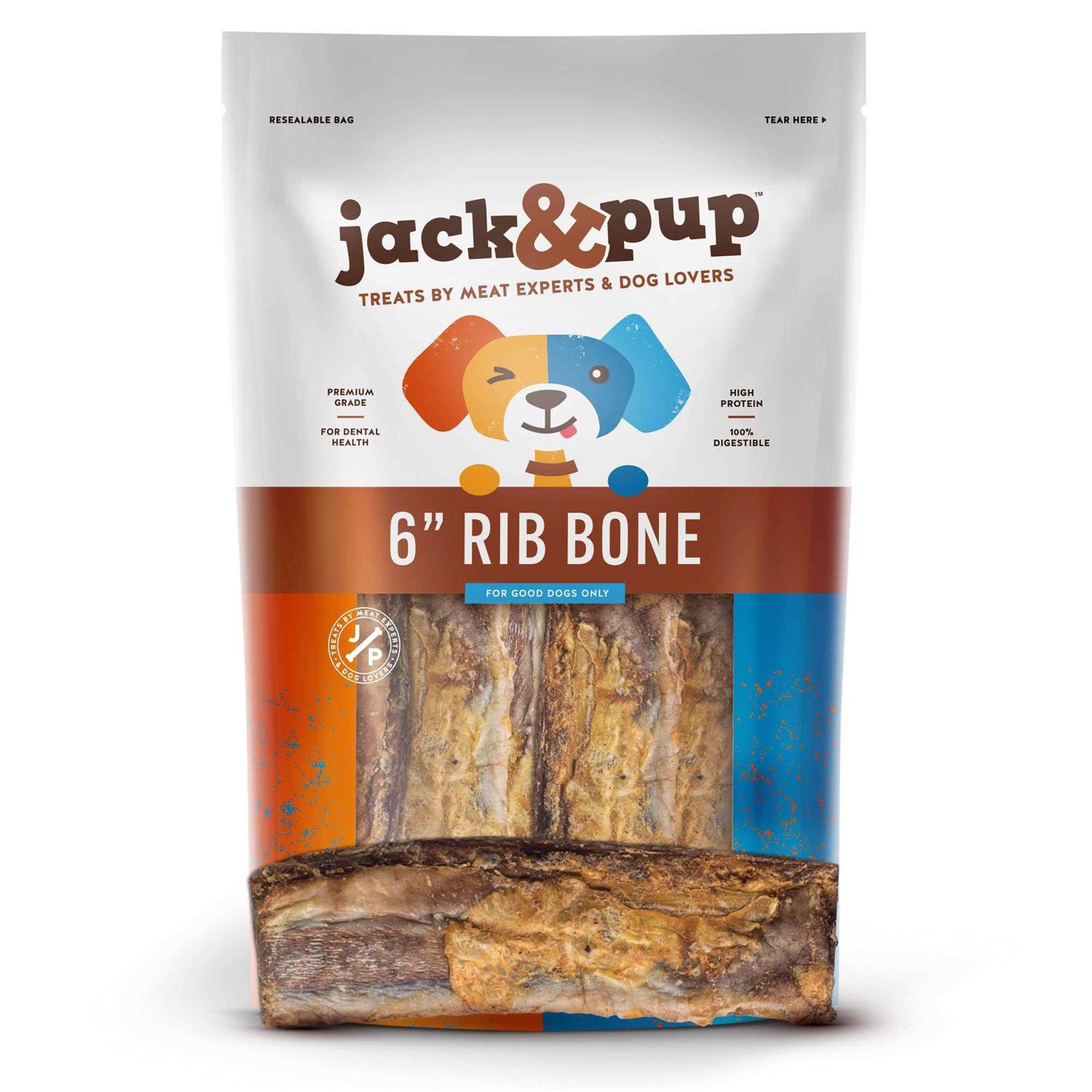 Jack&Pup Rib Bones Beef Dog Treats