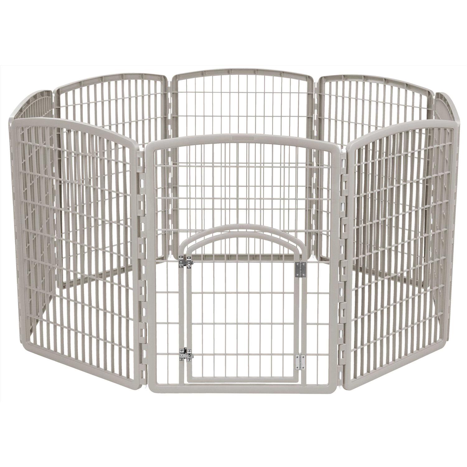 Iris Exercise 8-Panel Pet Playpen with Door