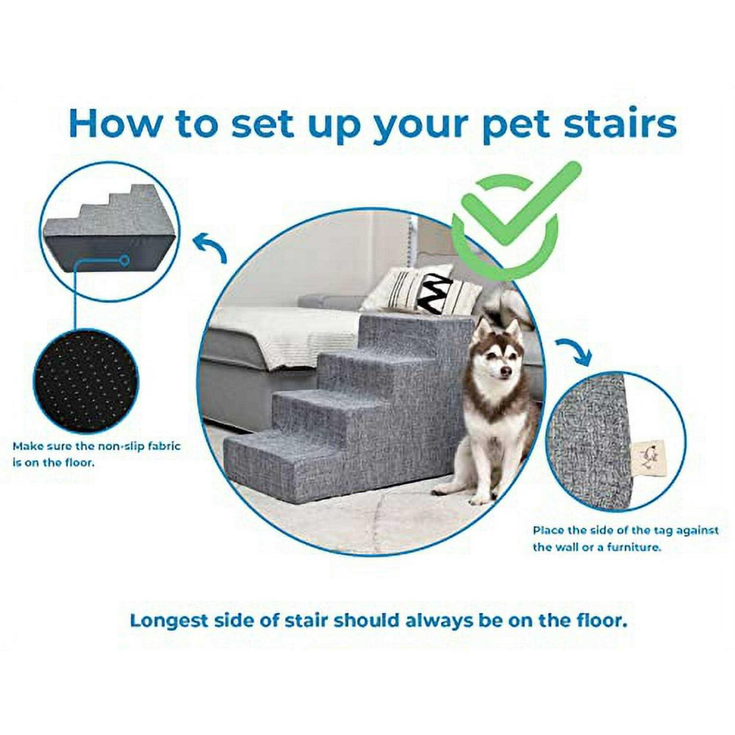Best Pet Supplies Pet Steps Stairs with CertiPUR-US Certified Foam for Dogs Cats
