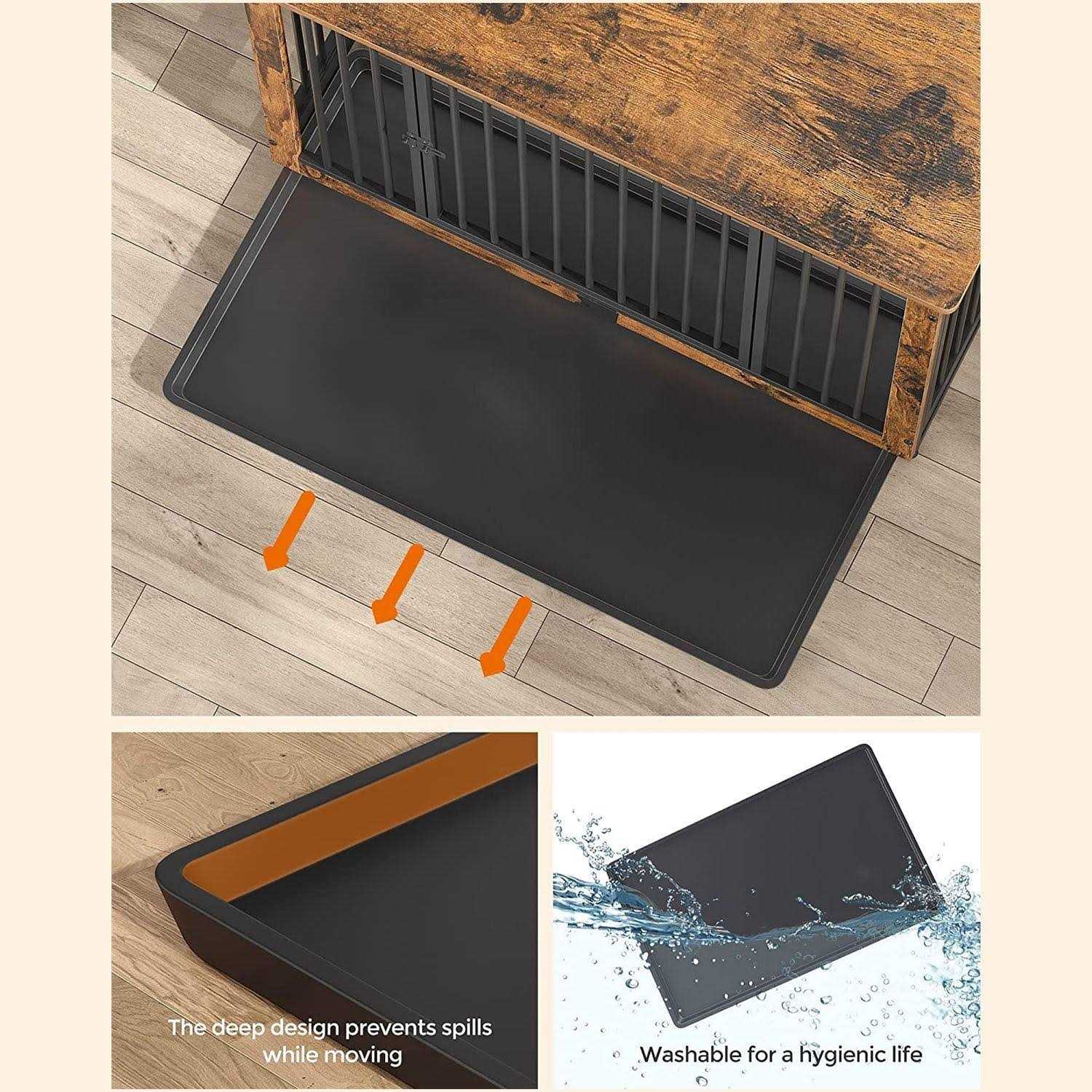 Feandrea Dog Crate Furniture Dog Kennel for Medium Dogs up to 70 lb