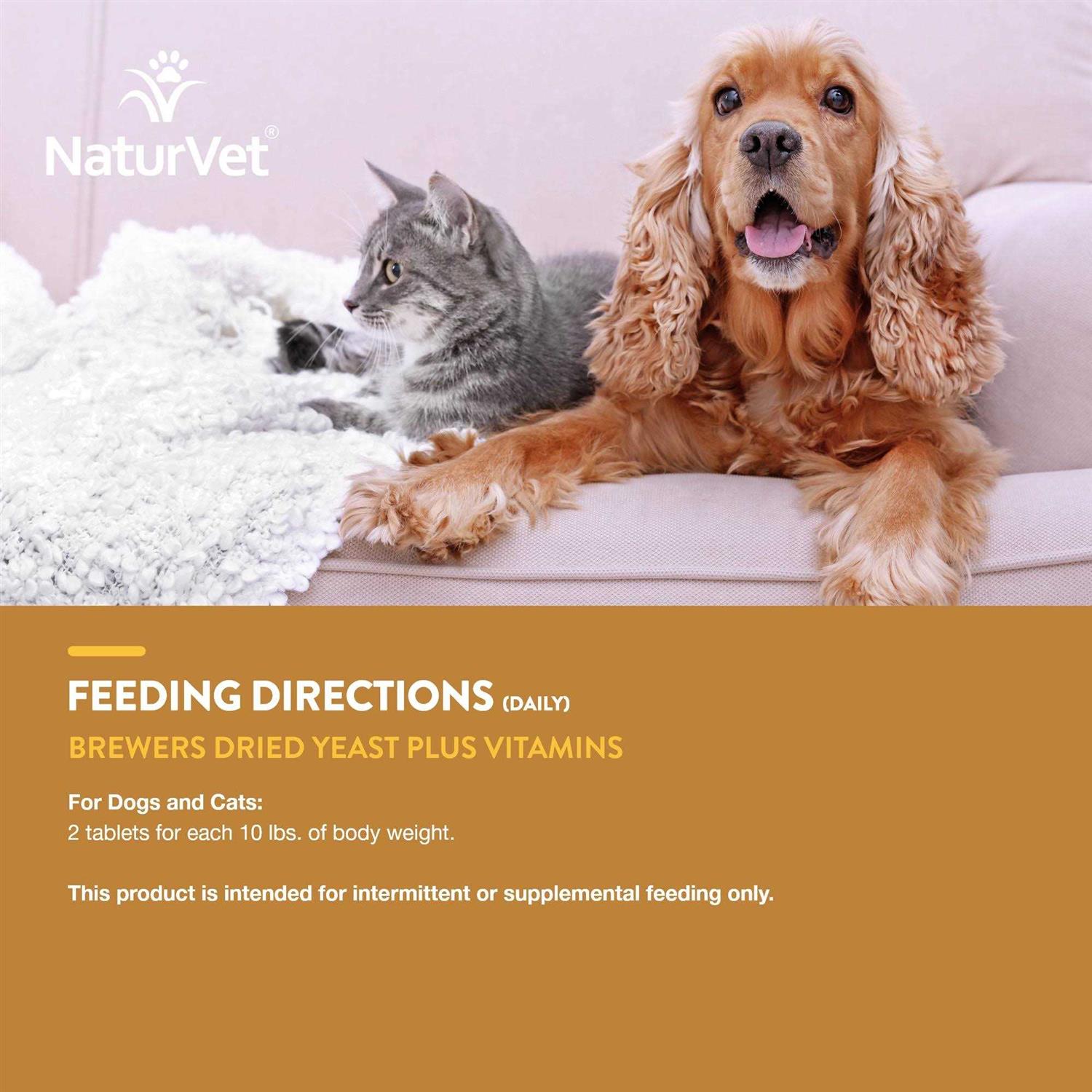 NaturVet Brewer’s Yeast with Garlic 1000 Tablets