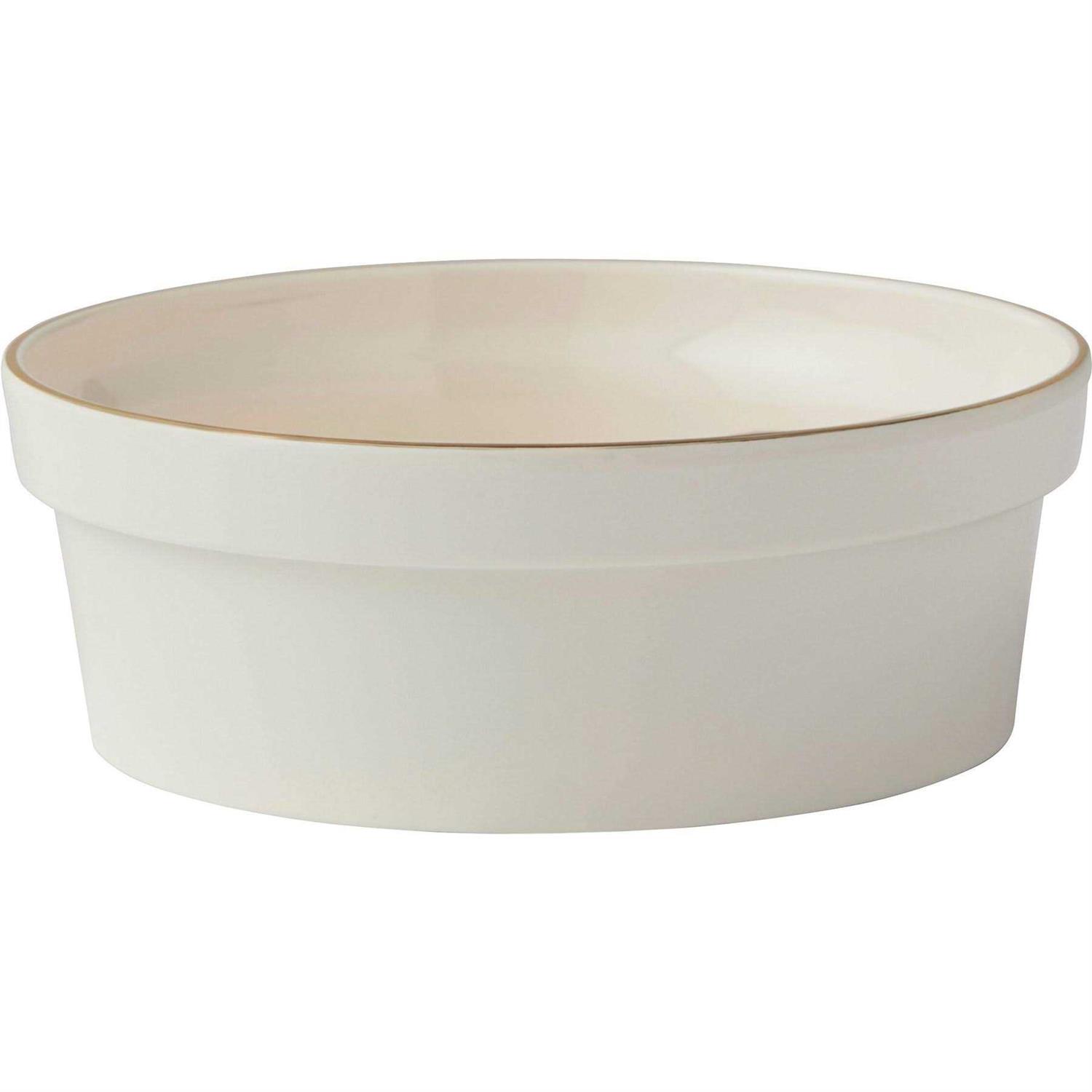 Frisco Gold Trim Melamine Dog & Cat Bowl