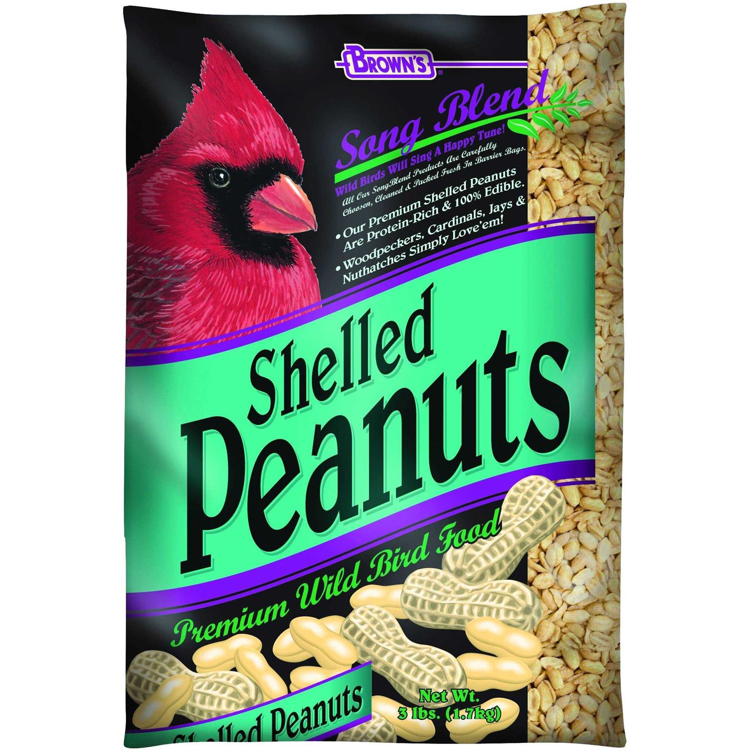 Brown’s Song Blend Shelled Peanuts Premium Wild Bird Food