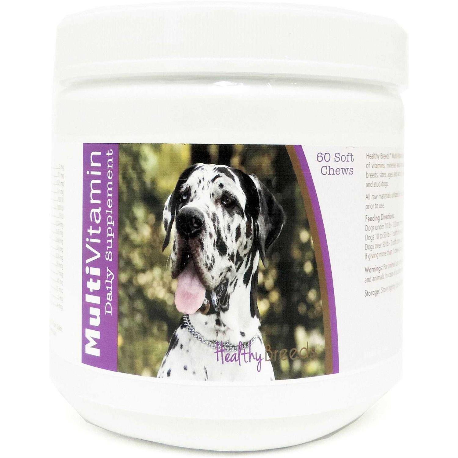 Healthy Breeds Multi-Vitamin Soft Chew Dog Supplement for Great Danes