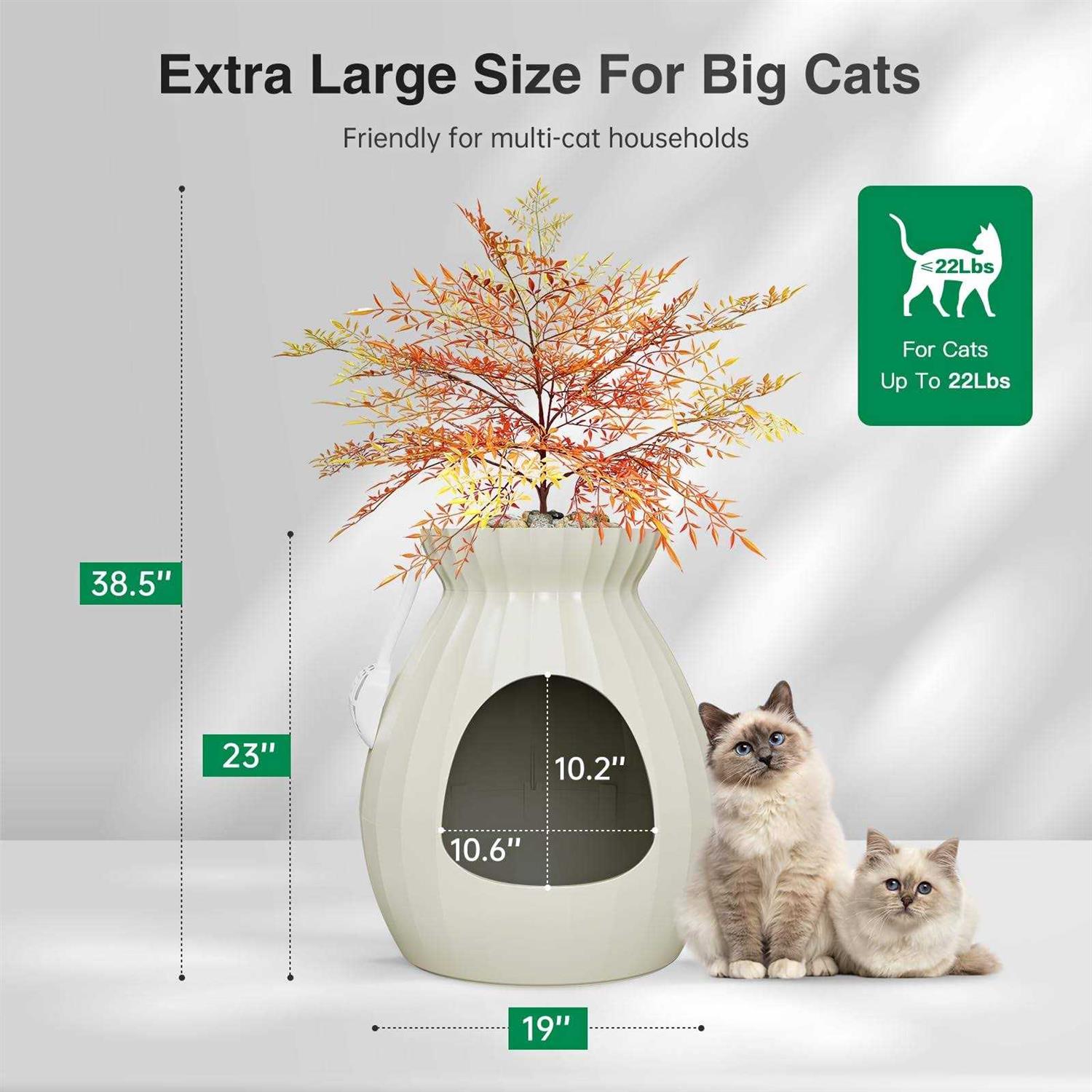 Plant Litter Box Smart Odor Removal Hidden Litter Box