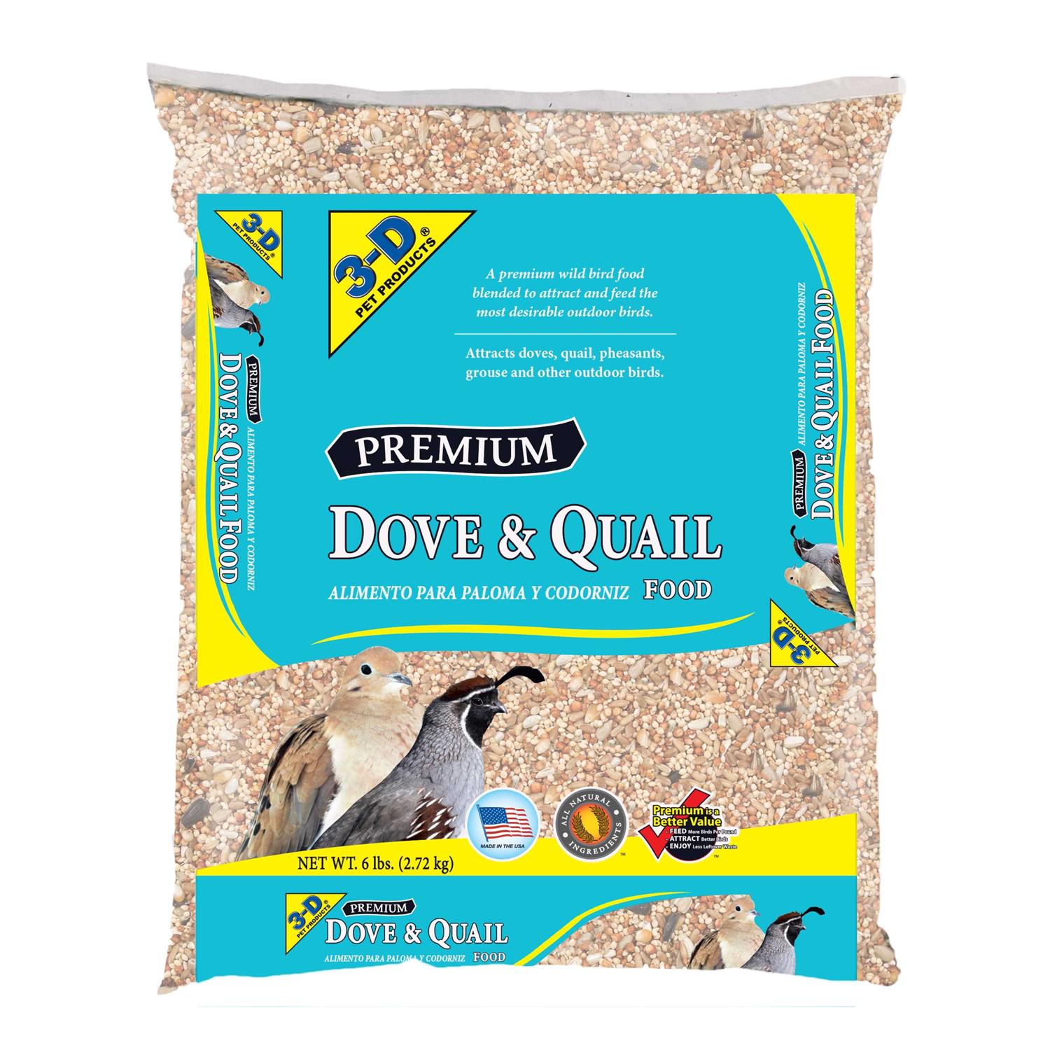 3-d Pet Products Premium Dove & Quail Food