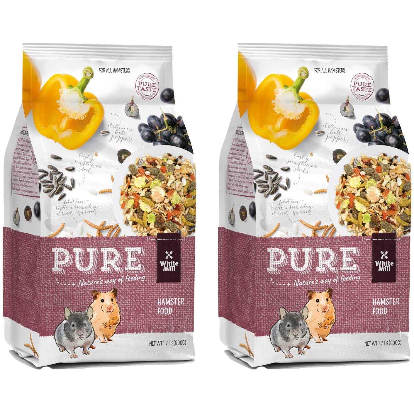 Witte Molen Pure Hamster Food Seed Mixture Mealworms Sunflower Seeds