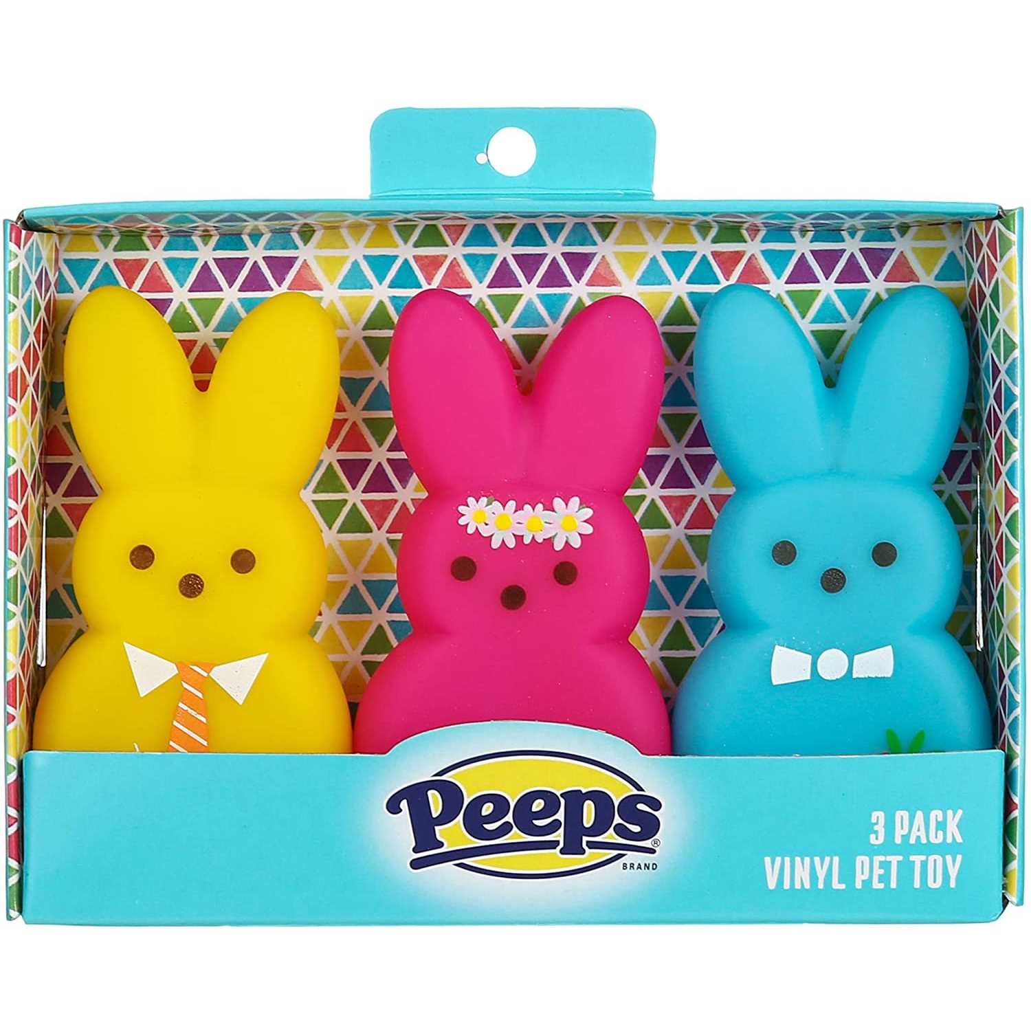 Peeps Dog Toy Vinyl Bunny