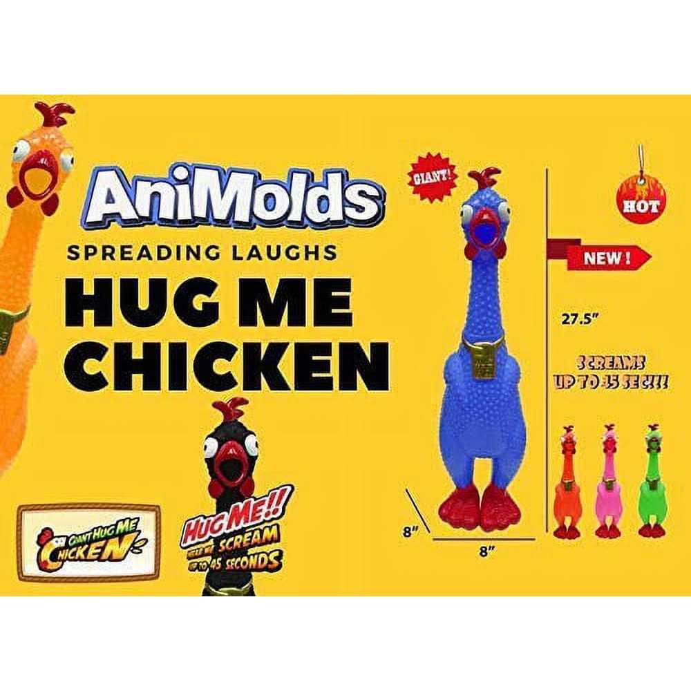 Animolds A Giant screaming Chicken the Hug Me squeaky Chicken Toy