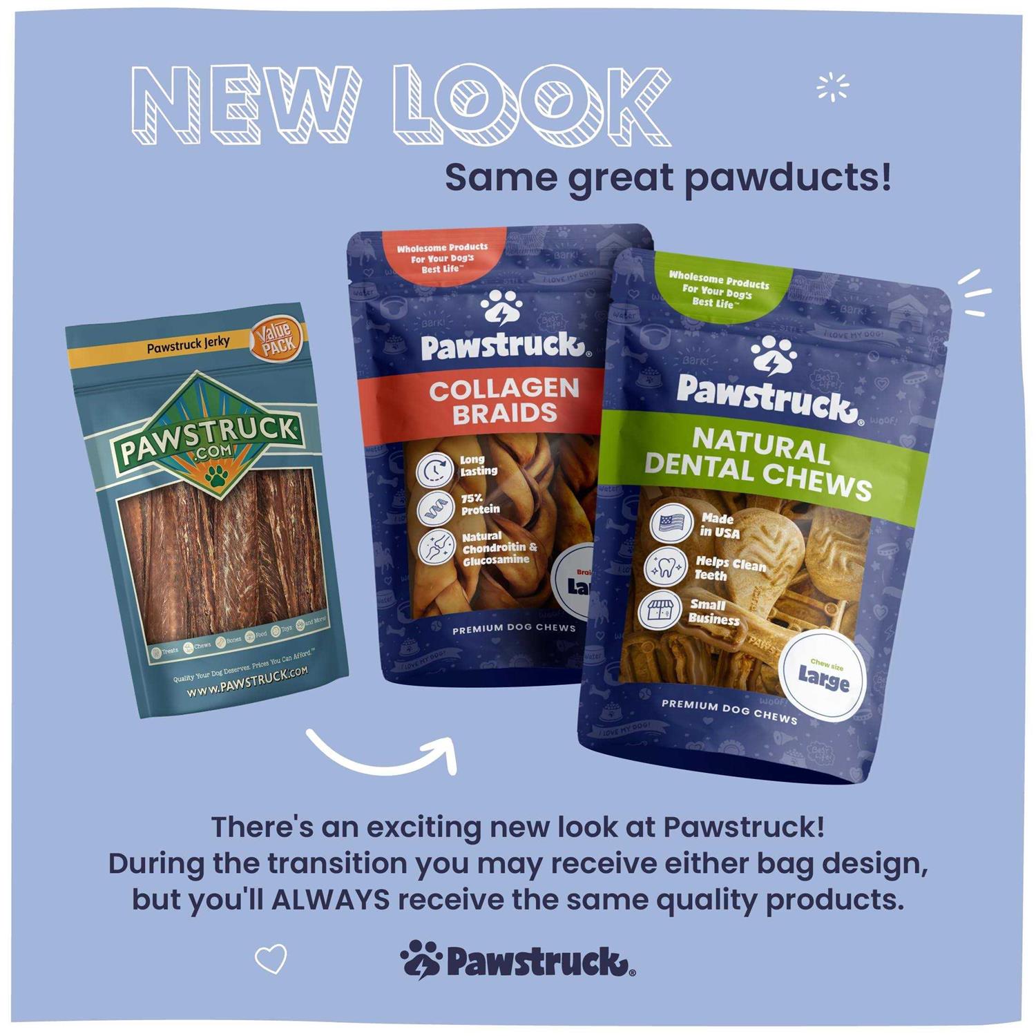 Pawstruck Natural Beef Jerky Dog Chew Treats