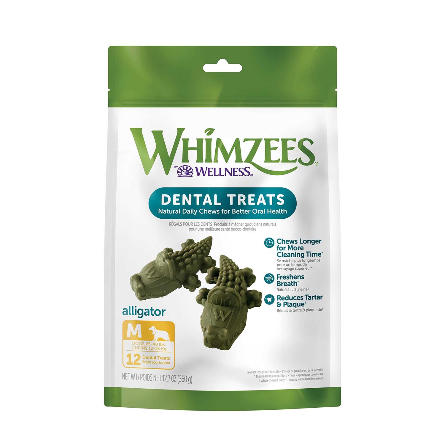 Whimzees Alligator Dental Dog Treats