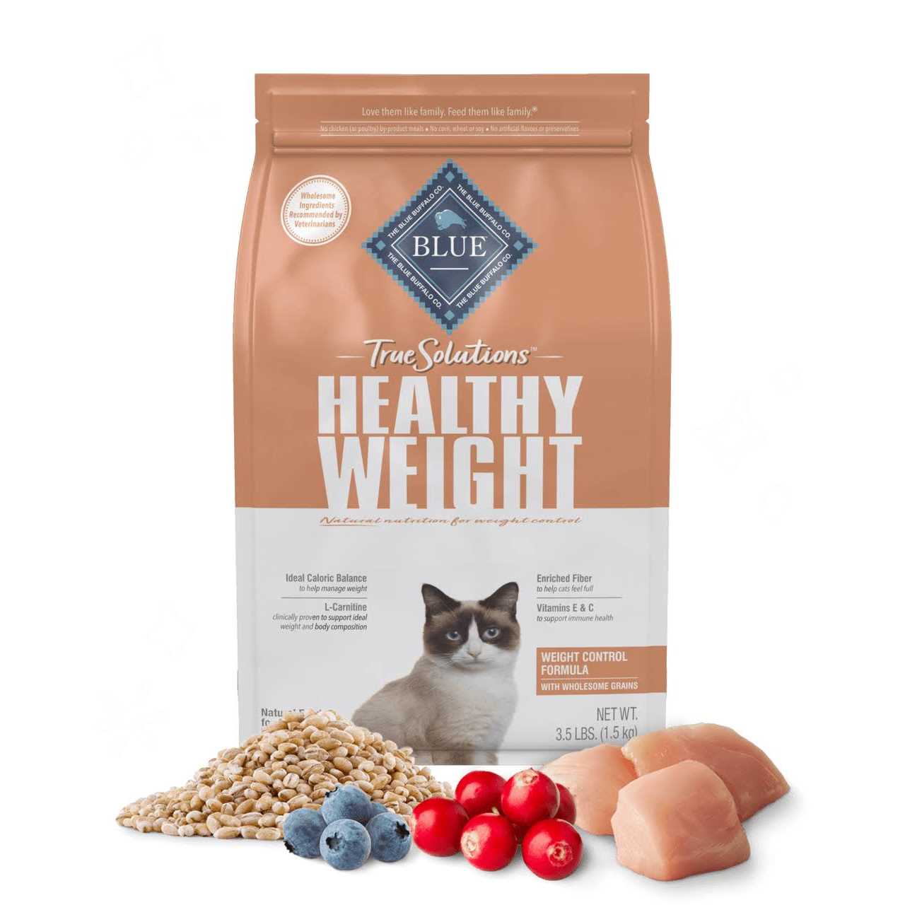 Blue Buffalo True Solutions Fit & Healthy Weight Control Formula Adult Dry Cat Food