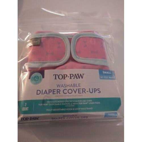 Top Paw Washable Pink Diaper Cover Ups
