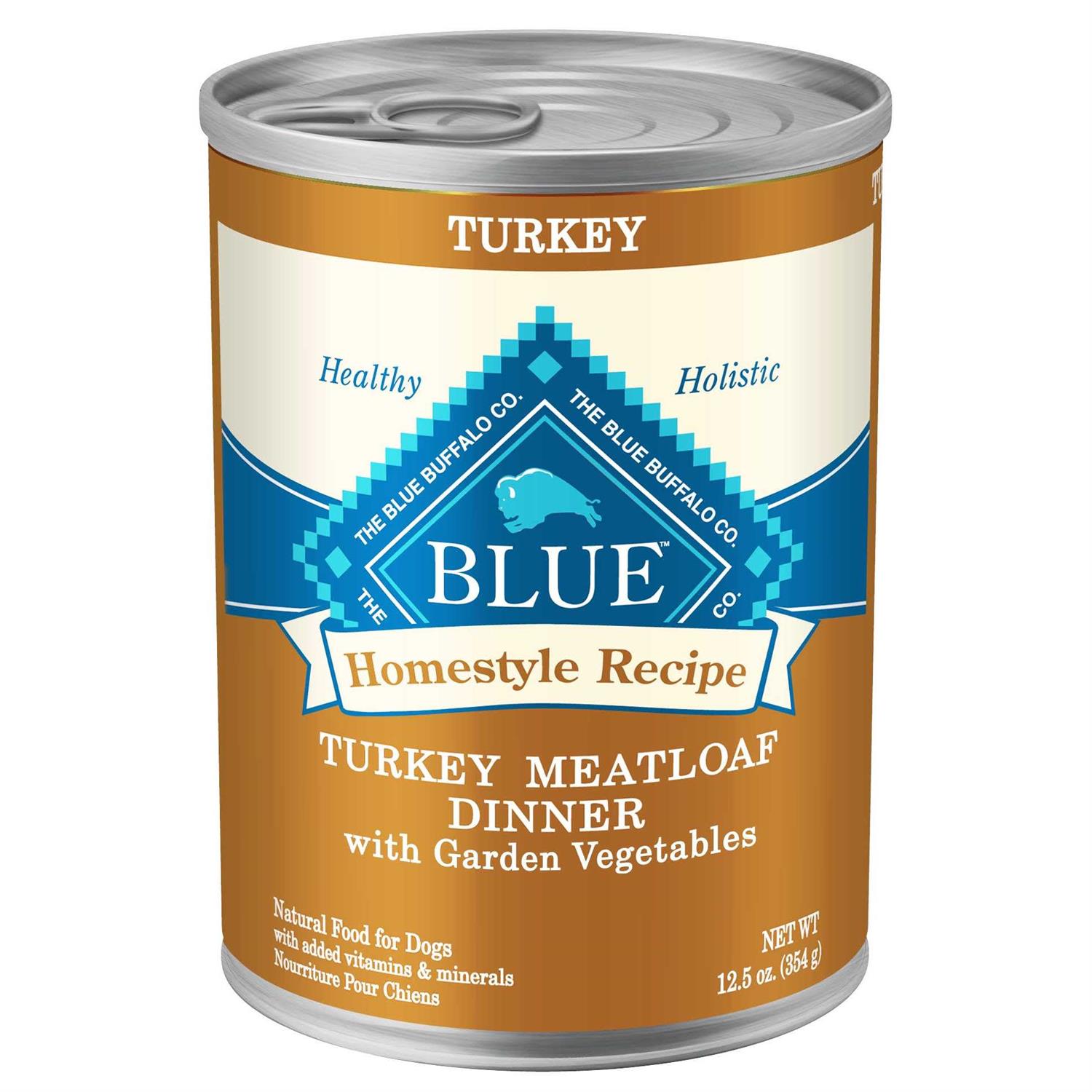 Blue Buffalo Homestyle Recipe Turkey Meatloaf Dinner Wet Dog Food