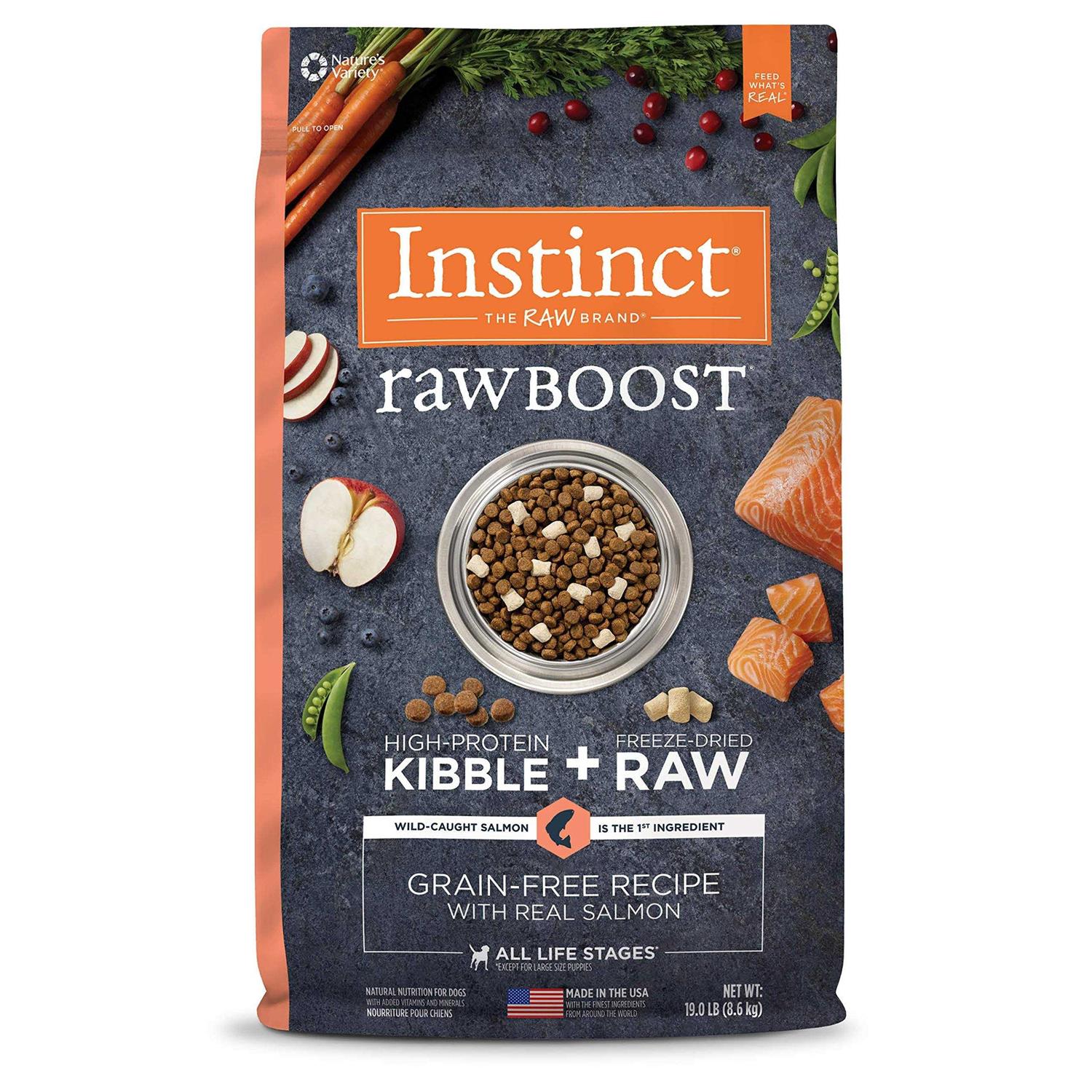 Instinct Raw Boost Real Salmon Recipe Grain-Free Dry Dog Food