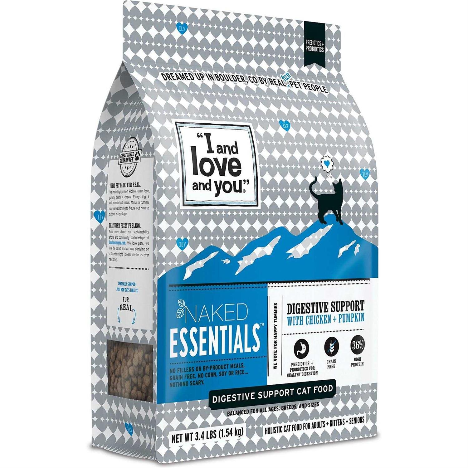I and Love and You Naked Essentials Digestive Support Chicken & Pumpkin Dry Cat Food