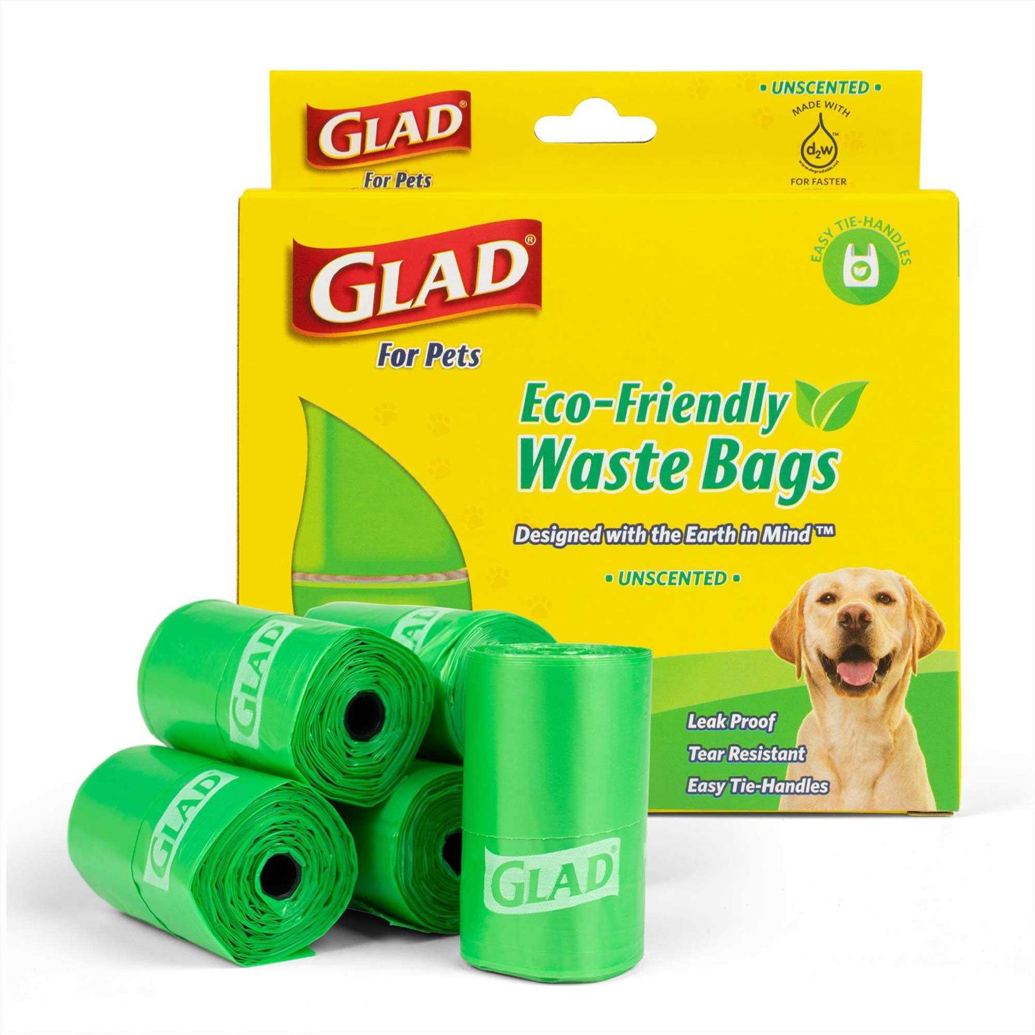 Glad Eco Friendly Easy Tie Handle Waste Bags
