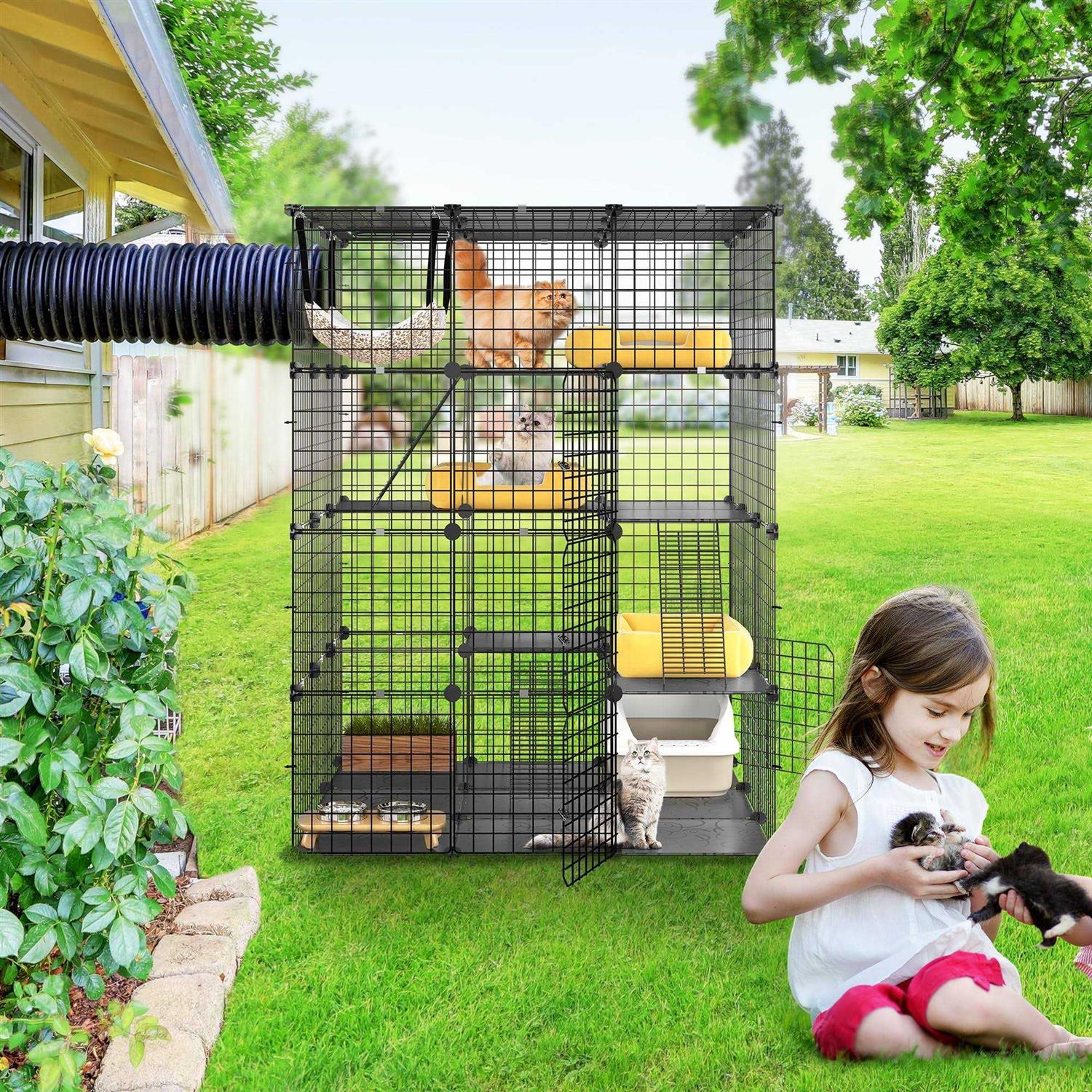 YITAHOME 4 Tier Cat Hammock Cat Enclosure