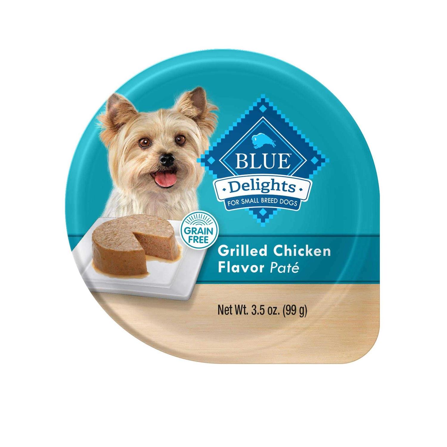 Blue Buffalo Delights Grilled Chicken Flavor Pate Small Breed Dog Food