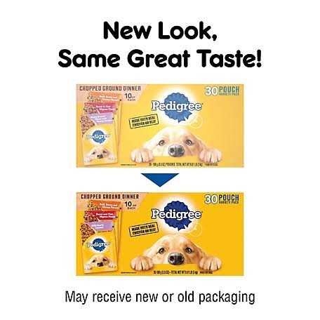 Pedigree Chopped Ground Dinner Wet Dog Food Variety Pack