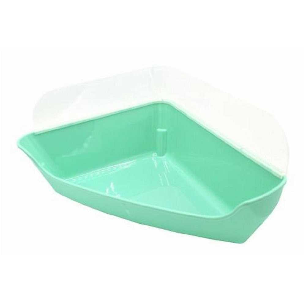 Oxbow Enriched Life Corner Litter Pan with Removable Shield