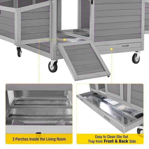 aivituvin Large Chicken Tractor for 2-3 Chickens AIR67