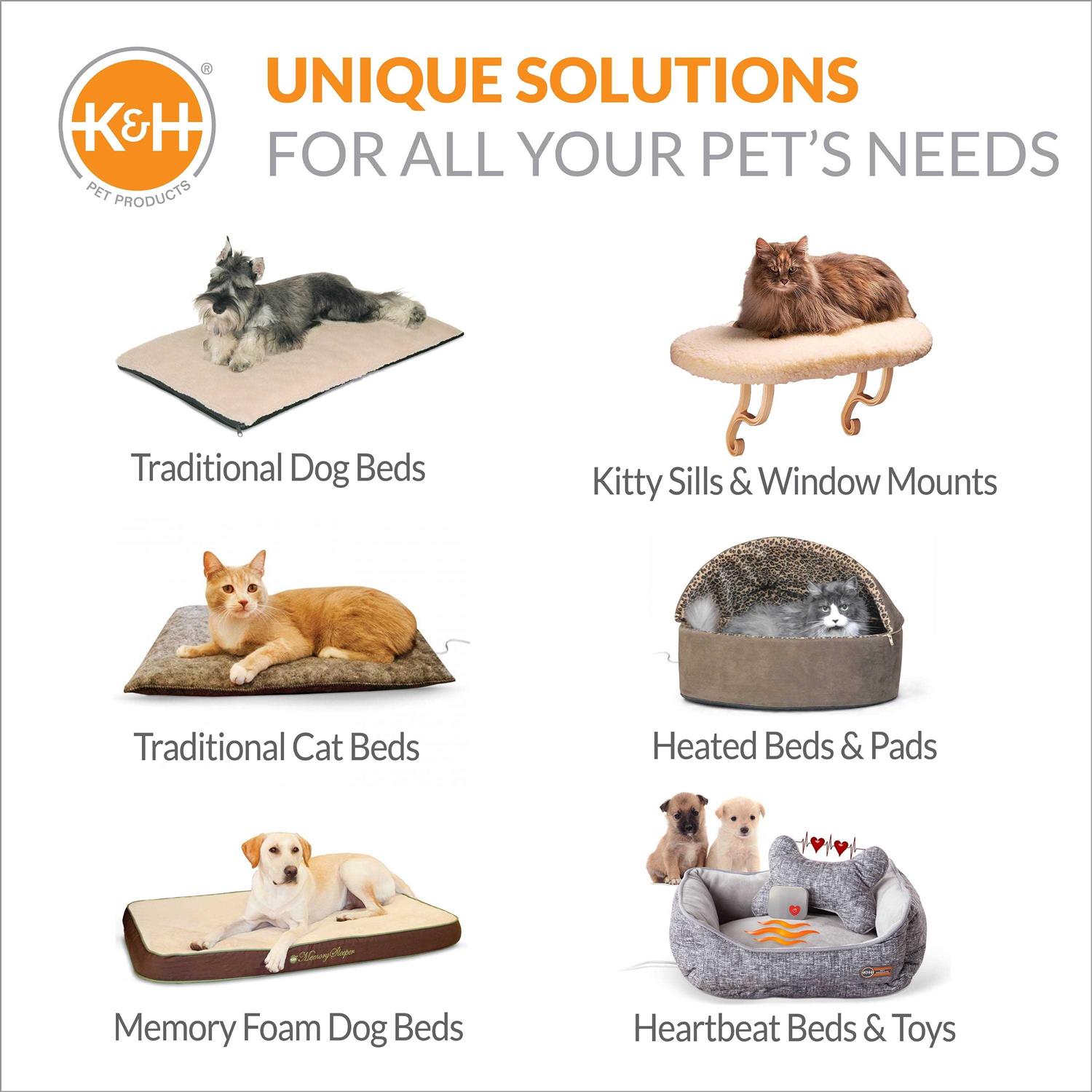 K&H Deluxe Lectro-Soft Outdoor Heated Pet Bed