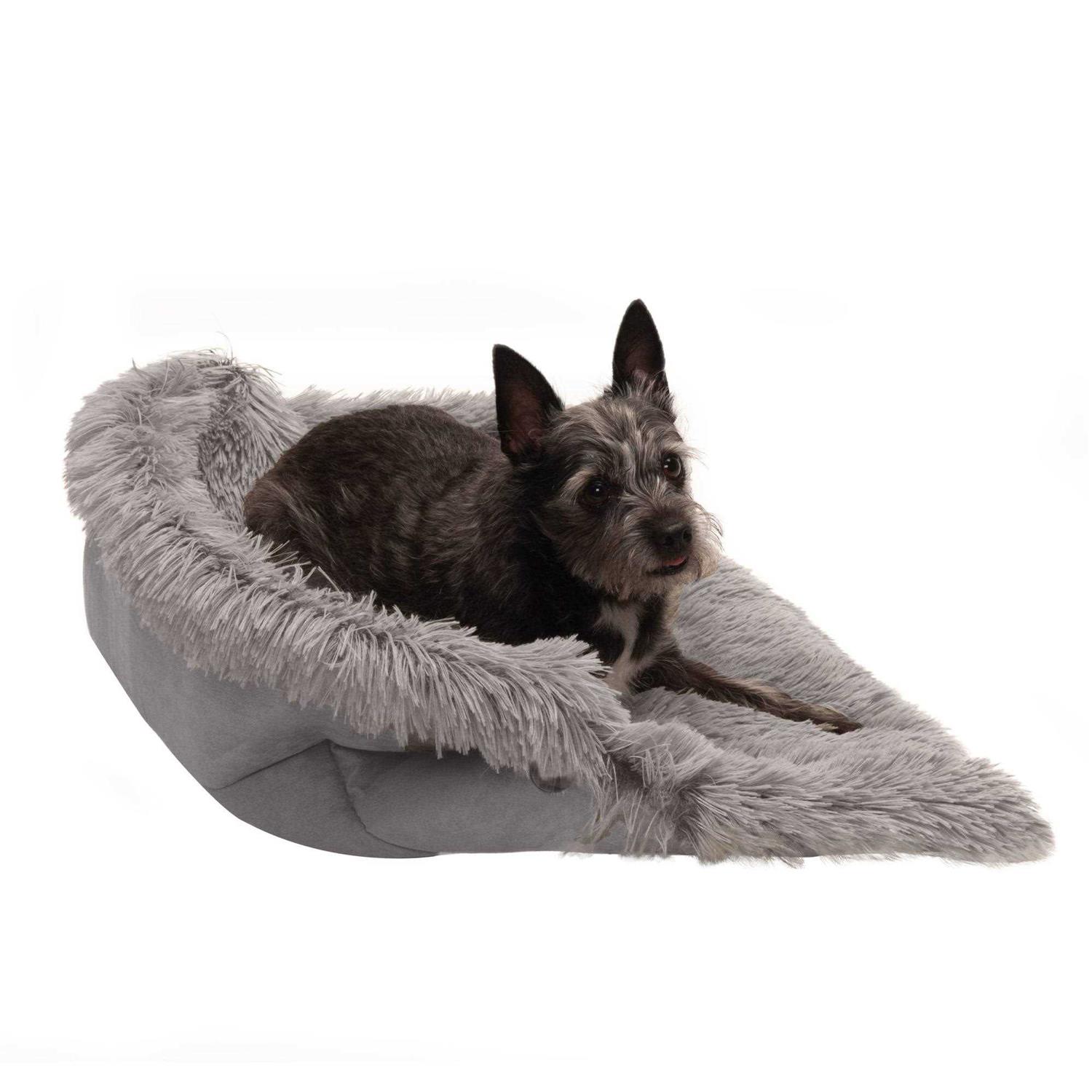 FurHaven Convertible Self-Warming Cuddle Pet Mat & Bed
