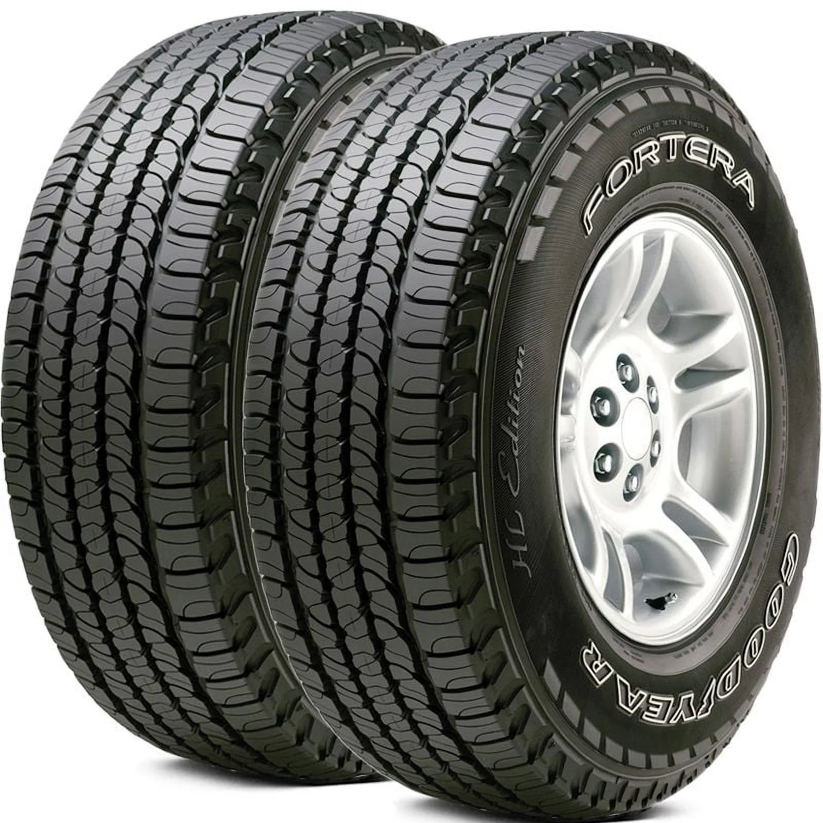 2 Goodyear Fortera HL P 245/65R17 105T Tires. All Season. M+S. SUV. 60K MILE 151284203 / 245/65/17 / 2456517